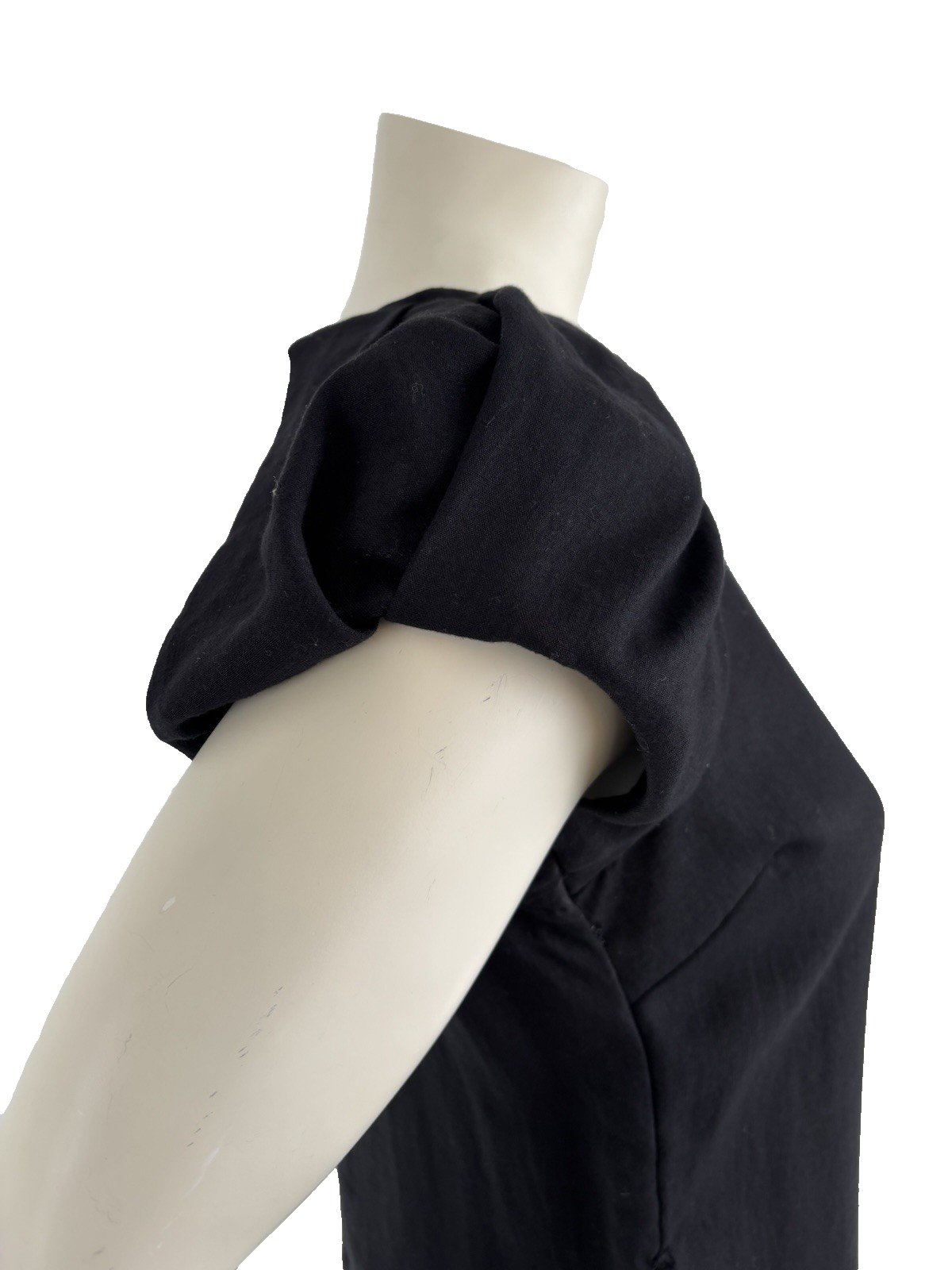Covet Black Puff Sleeve Dress Size Medium Gotchcore Basic Career Formal Church