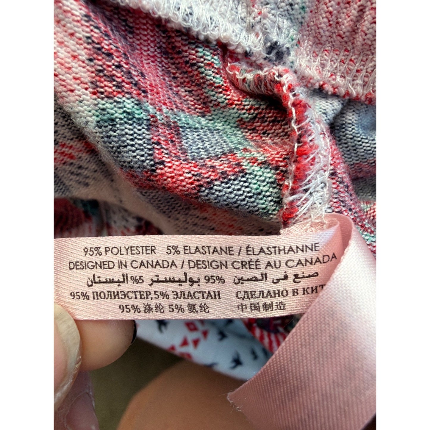 La Vie en Rose Pajama One Piece Plaid Hooded Christmas Loungewear XS