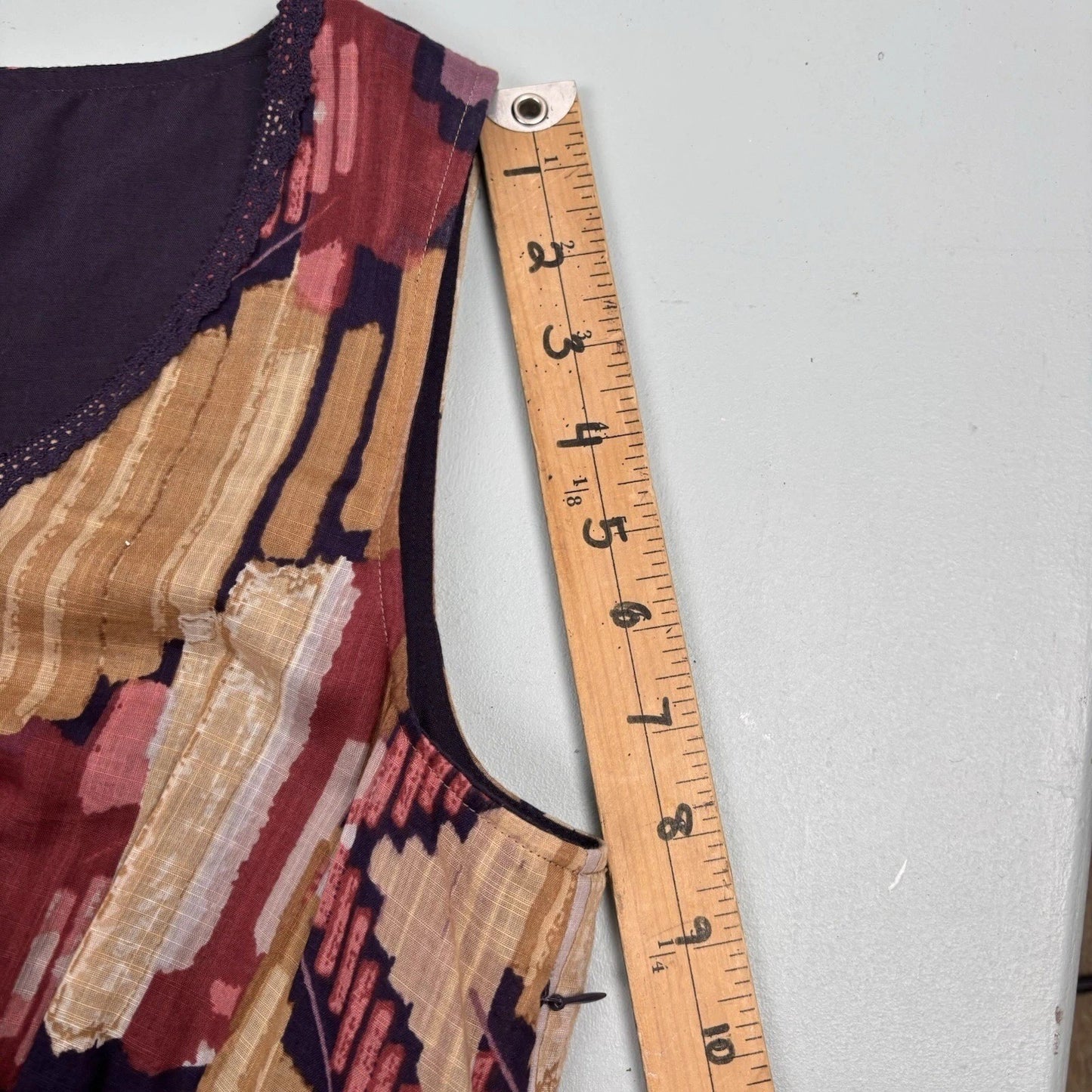 Axcess by Liz Claiborne Abstract Print Sleeveless Dress Boho Retro Style M