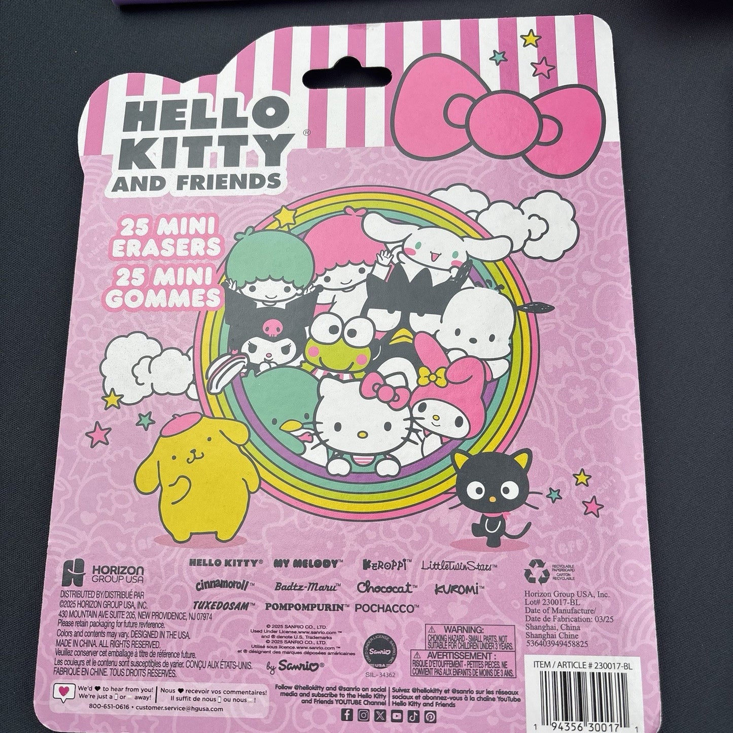 Hello Kitty & Friends Stationery Set Journal Notepad Pen sticky Notes Erasers