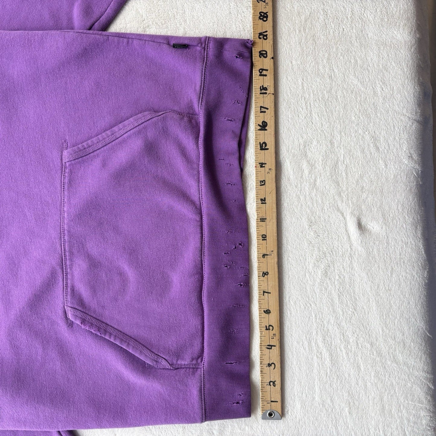 Vans Hoodie Unisex purple Sz Xlarge kangaroo pocket distressed grungecore skater