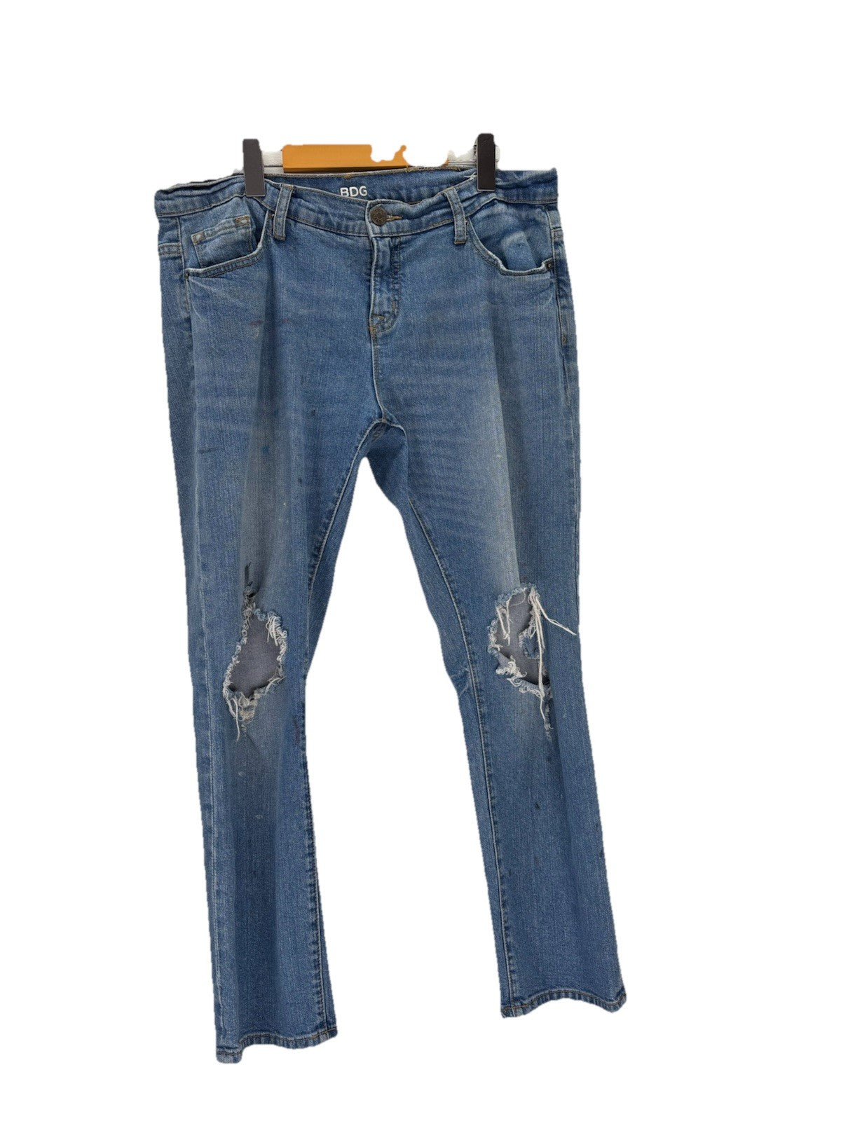 BDG Urban Outfitters Mid Rise Baggy Jeans Size 35Inch Ripped Distressed