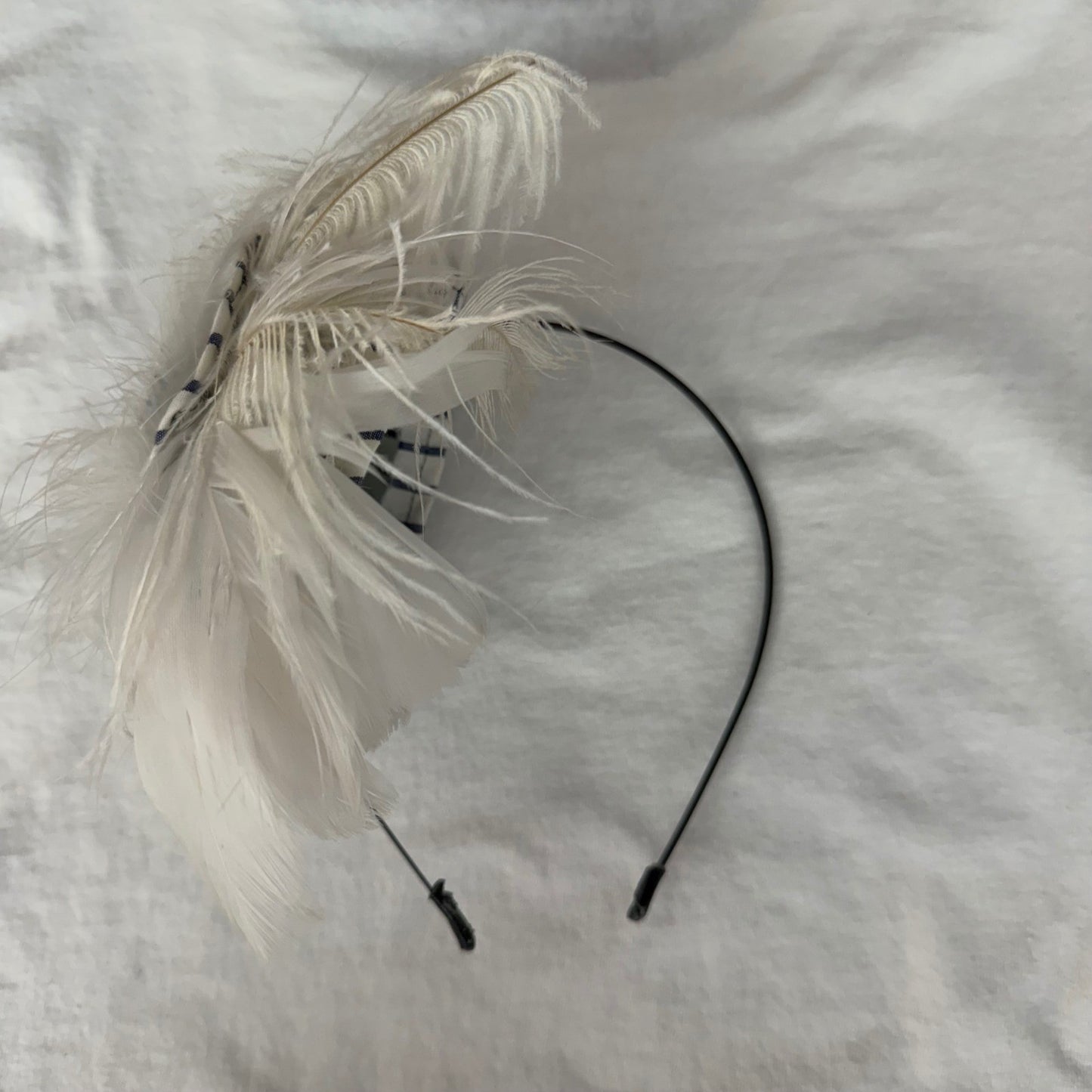 Handmade Nautical Fascinator Headband Seashell Pearl Lace Mermaidcore Blue OS