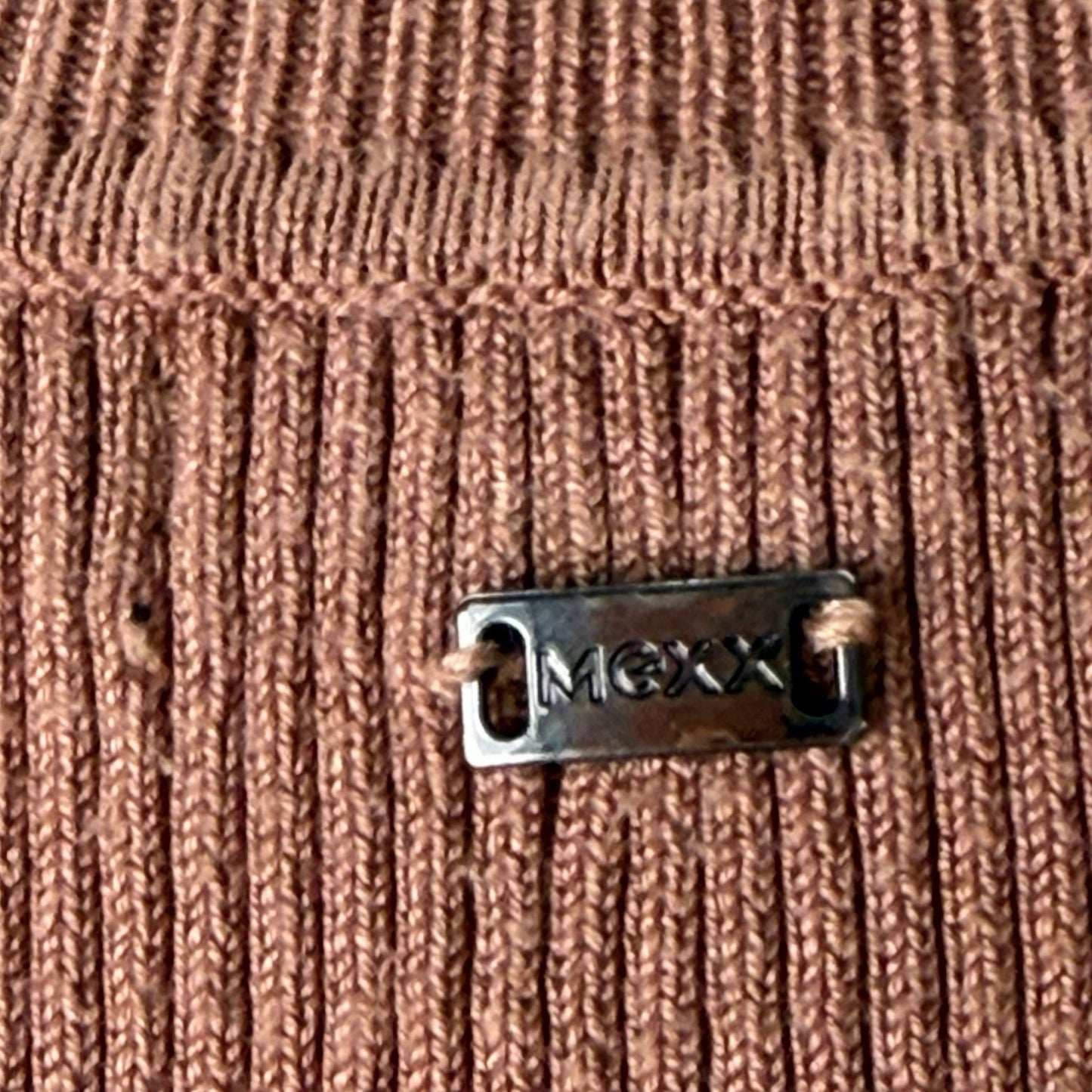Mexx Ribbed Mock Neck Top Sleeveless Caramel Normcore Basiccore Vanilla Girl XL