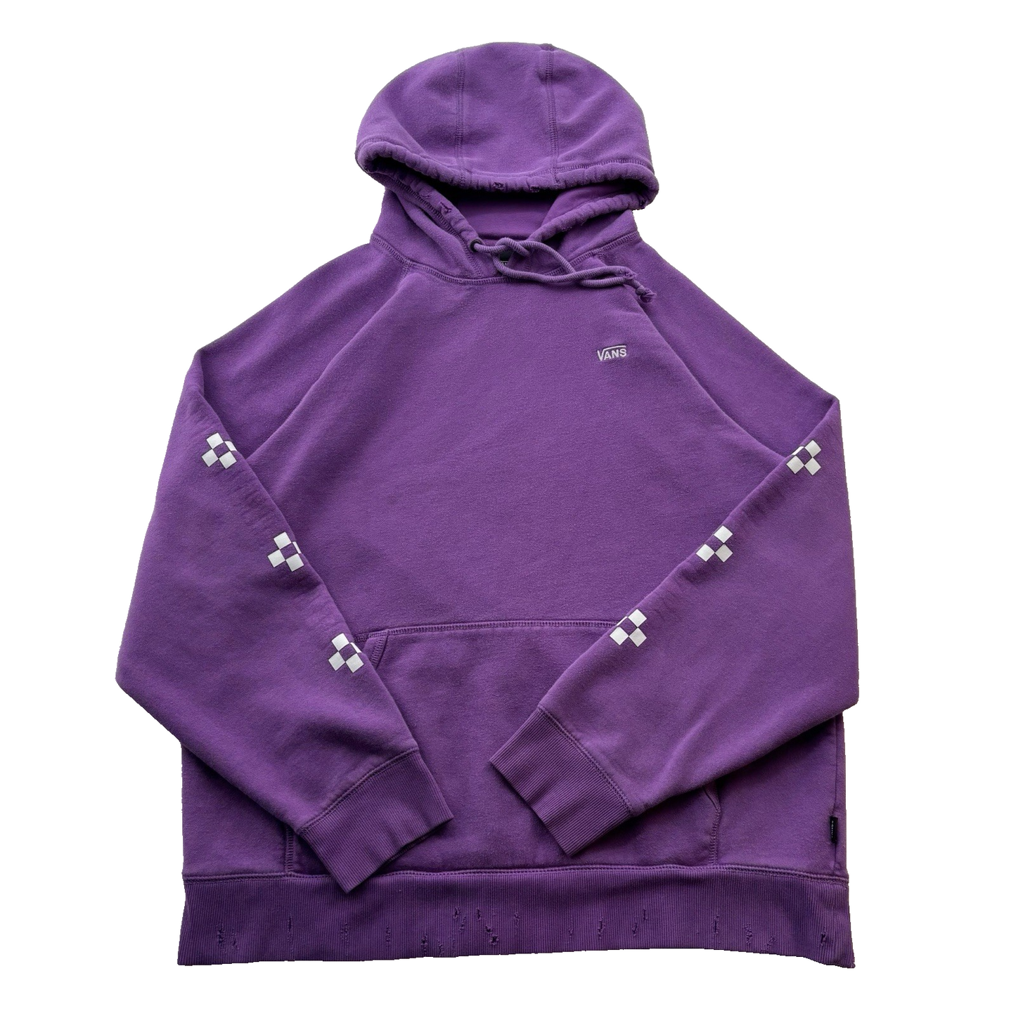 Vans Hoodie Unisex purple Sz Xlarge kangaroo pocket distressed grungecore skater