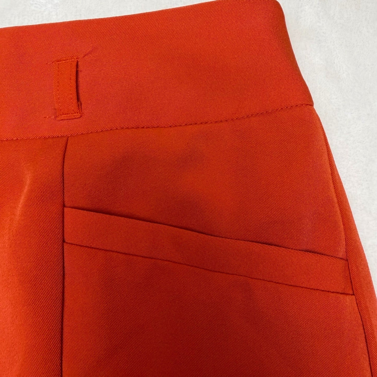 New York Clothing Co Pencil Skirt Orange Professional Career Workwear Size 12