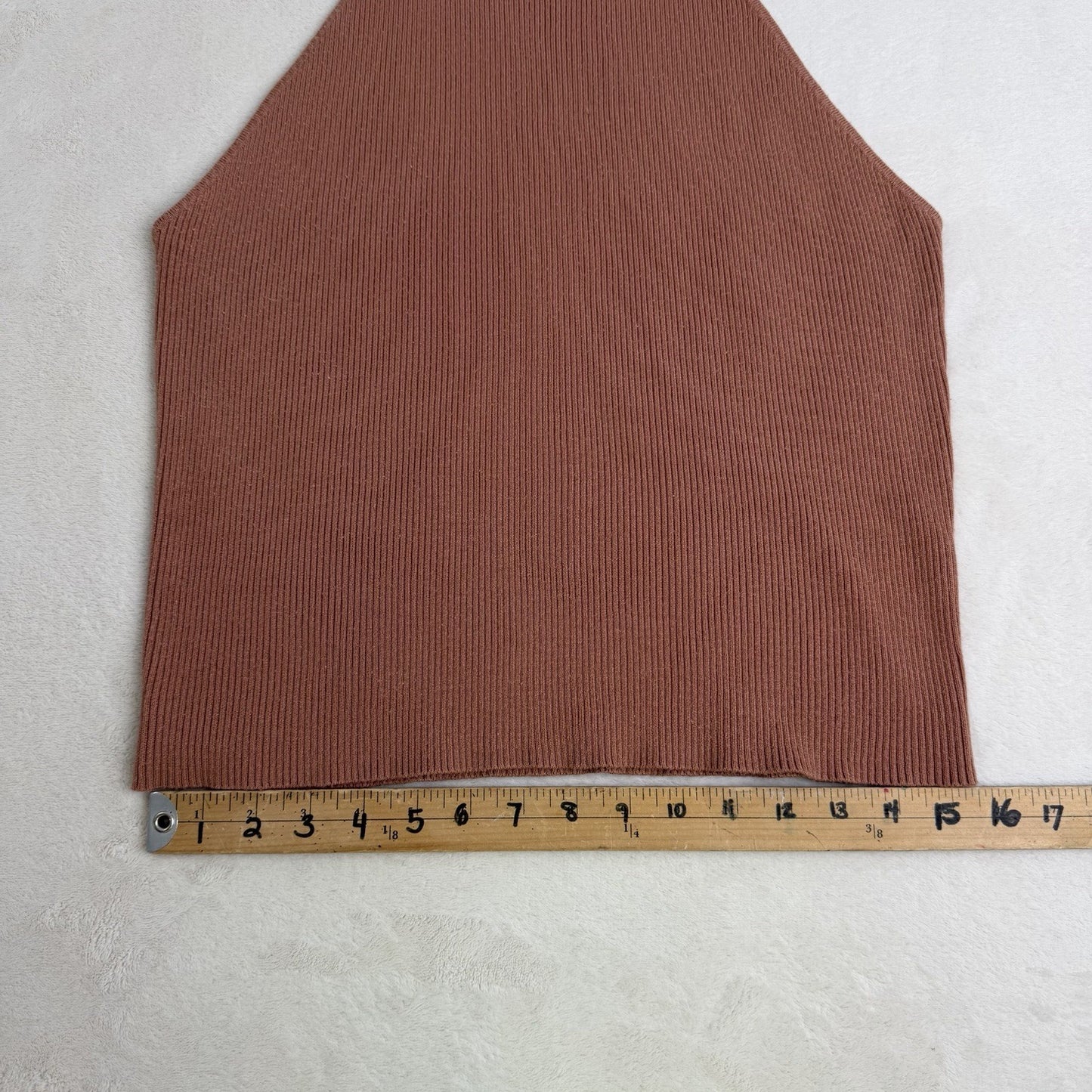 Mexx Ribbed Mock Neck Top Sleeveless Caramel Normcore Basiccore Vanilla Girl XL