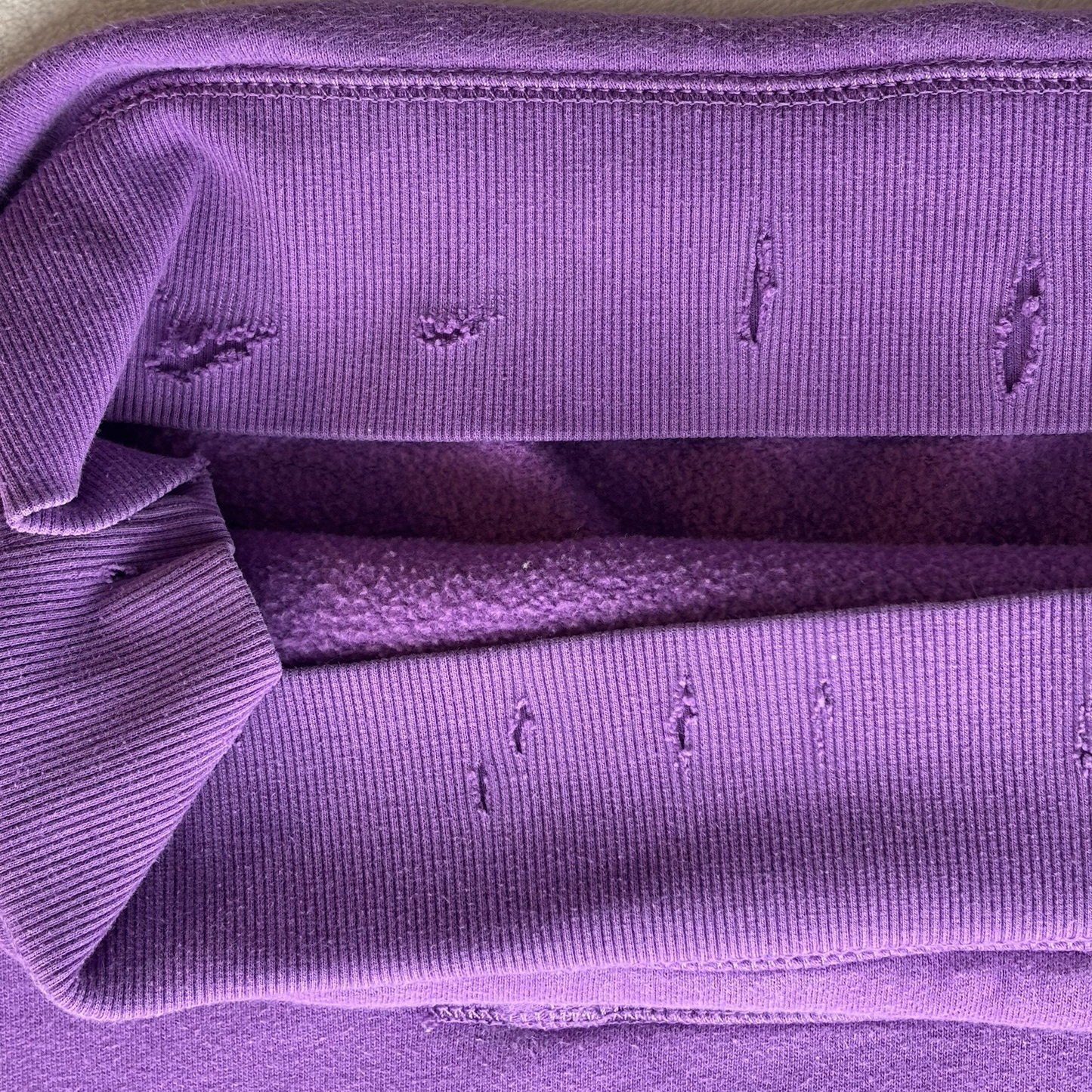 Vans Hoodie Unisex purple Sz Xlarge kangaroo pocket distressed grungecore skater
