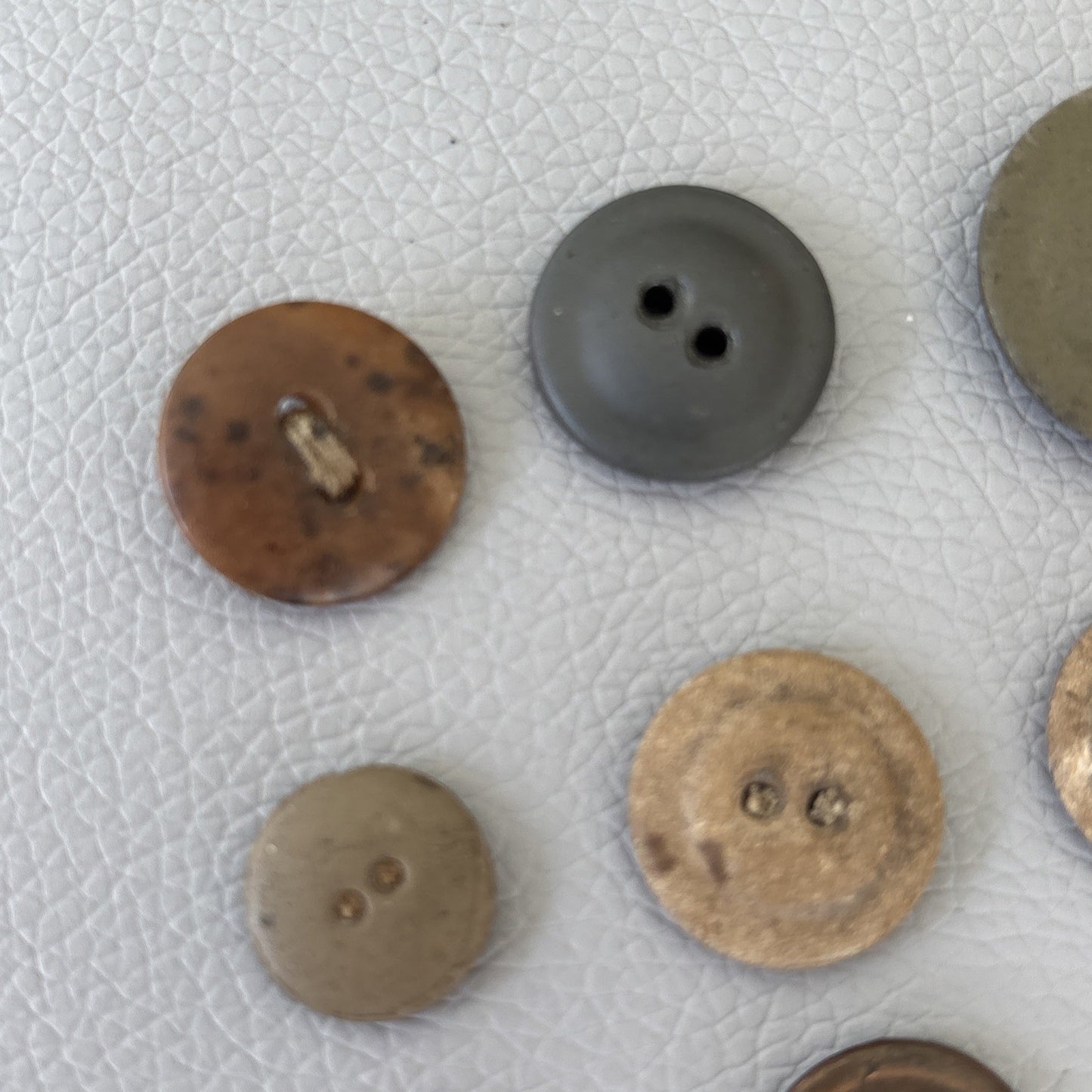 WWII Military & Utility Button Lot 1930s-1950s • Bakelite Casein Metal Mix