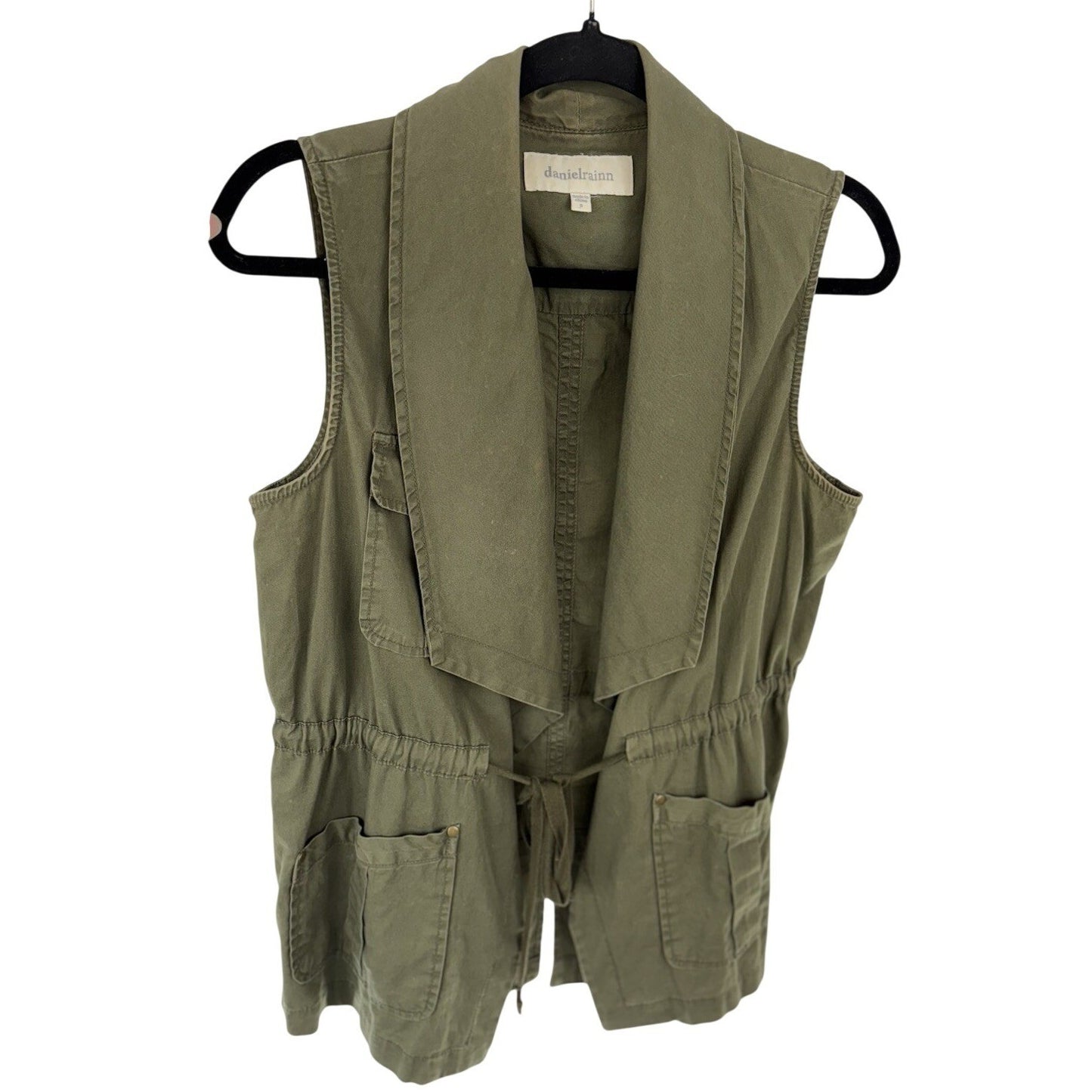 Anthropologie Daniel Rainn Army  Green Vest Size Small  Earthcore Naturecore