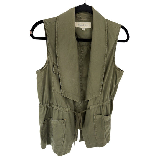 Anthropologie Daniel Rainn Army  Green Vest Size Small  Earthcore Naturecore