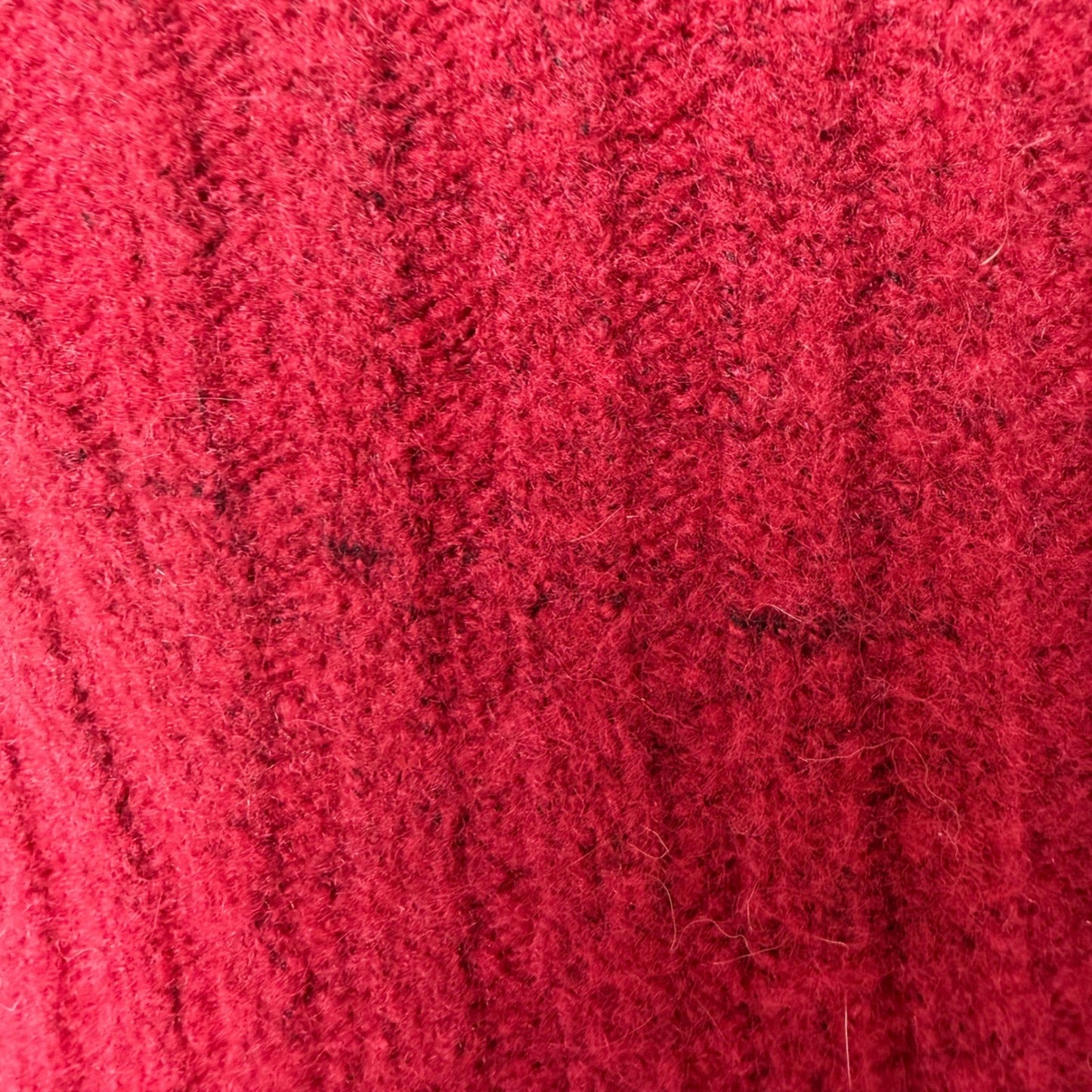 George Sweater Dress Red Ribbed Knit Long Sleeve Crew Neck Winter Cozy Large
