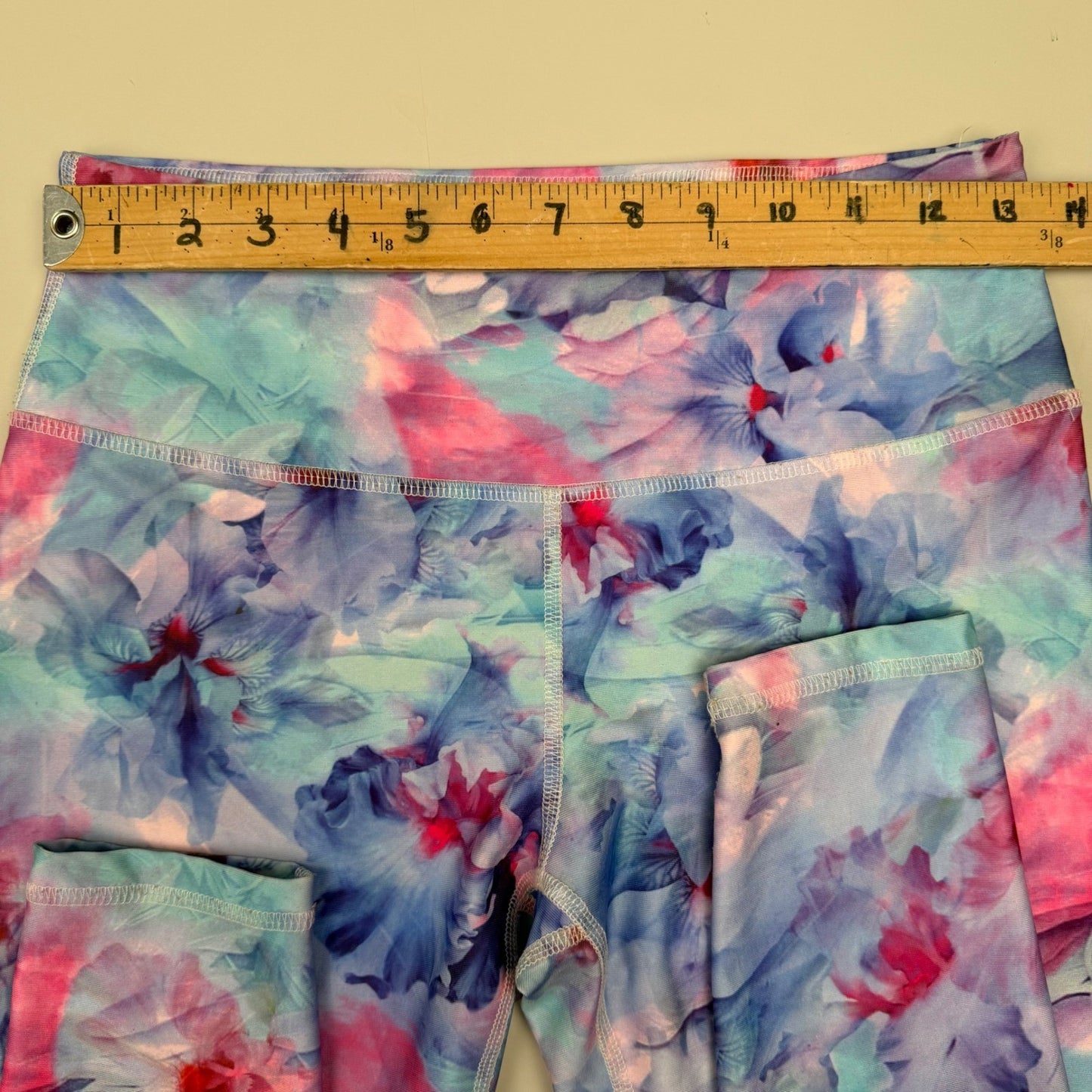 Joe Fresh Active Floral Workout Set Zip Front Bra High Waist Leggings Womens M