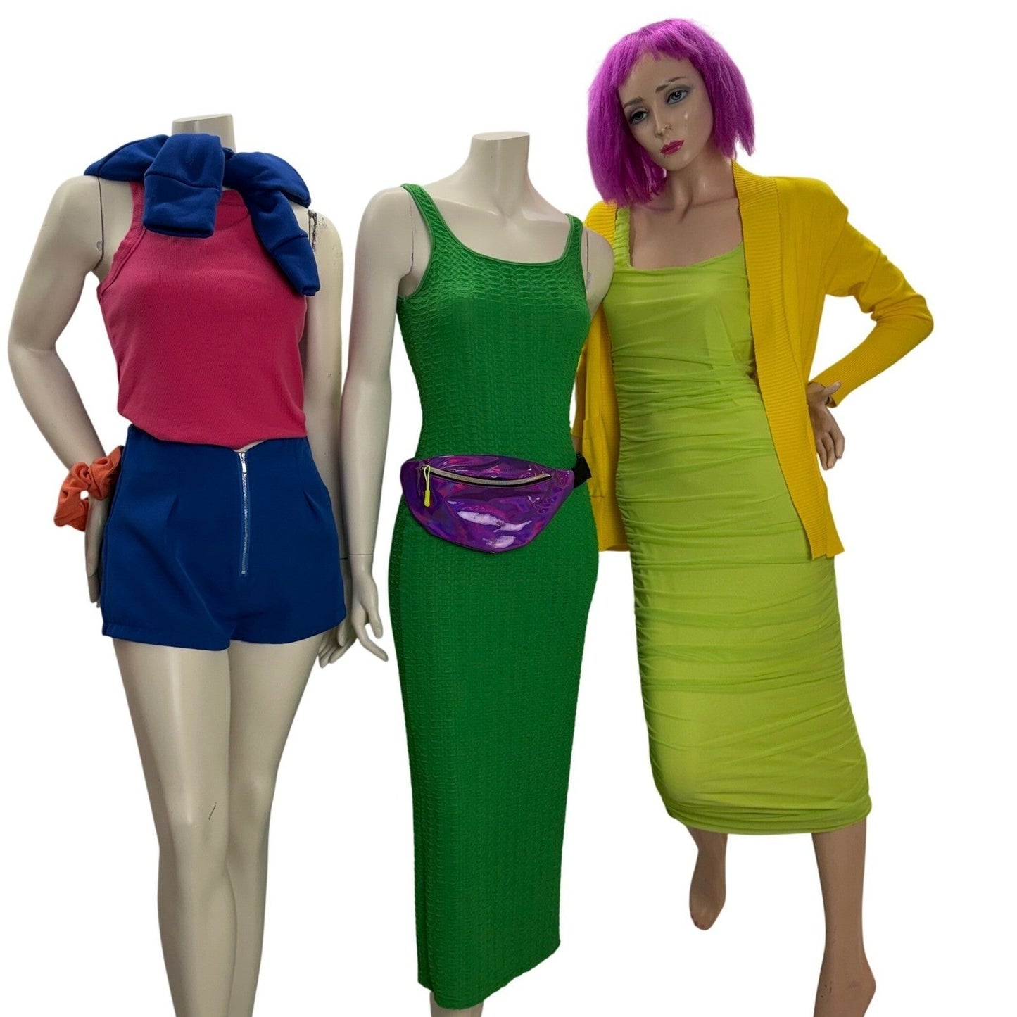 Neon Colorblock Clothing Lot 9pc Lot ~80s 90s Retro Aesthetic Dopamine dressing