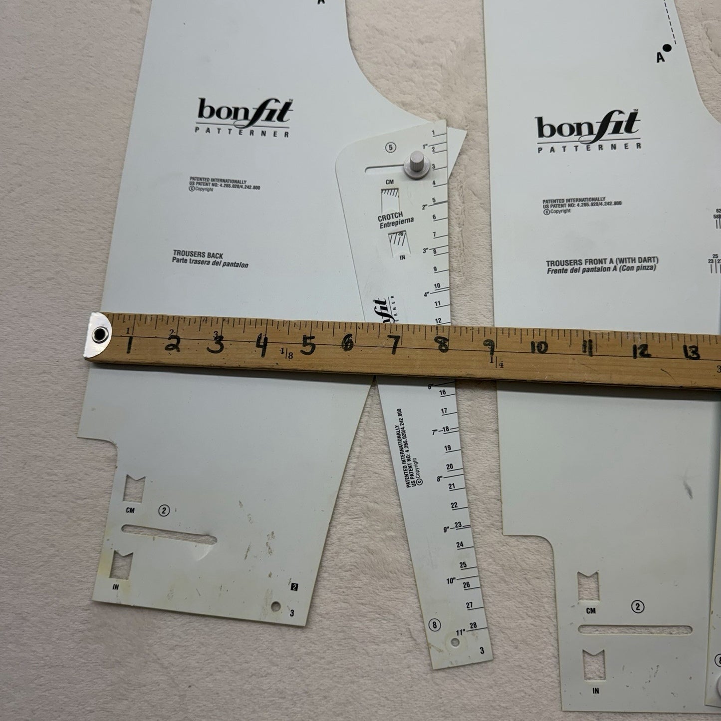 Bonfit Patterner Pants/Trousers Drafting System – Adjustable Pattern Templates