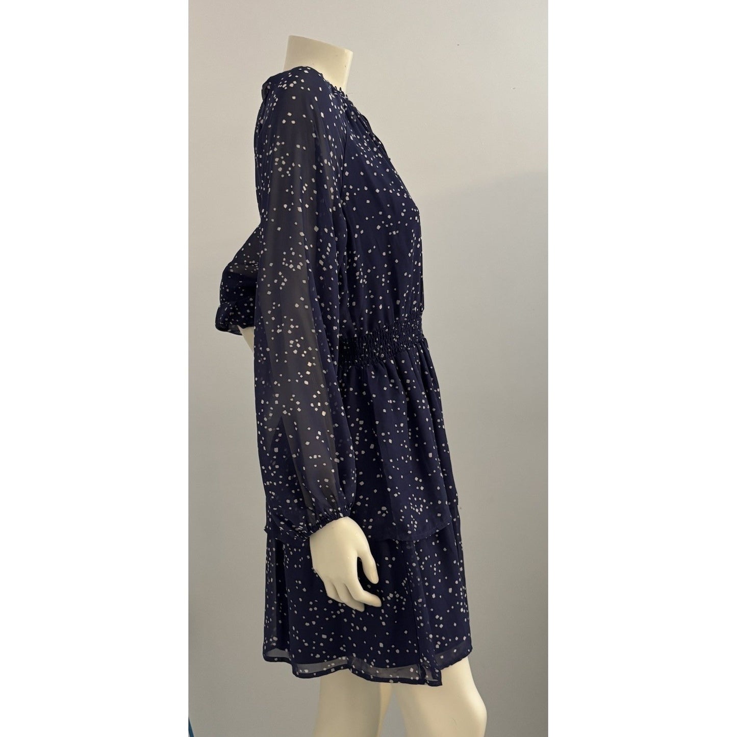 Collective Concepts Navy Ruffle Tiered Dress Modern Boheme Romanticcore Medium