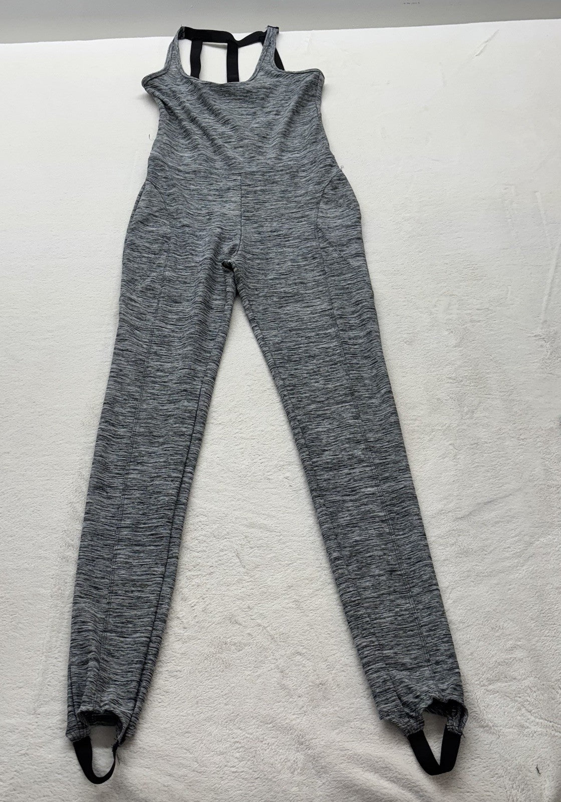 LA Society Jumpsuit Size XL Grey Snatched Athleisurecore Gym Yoga Pilates Stirup