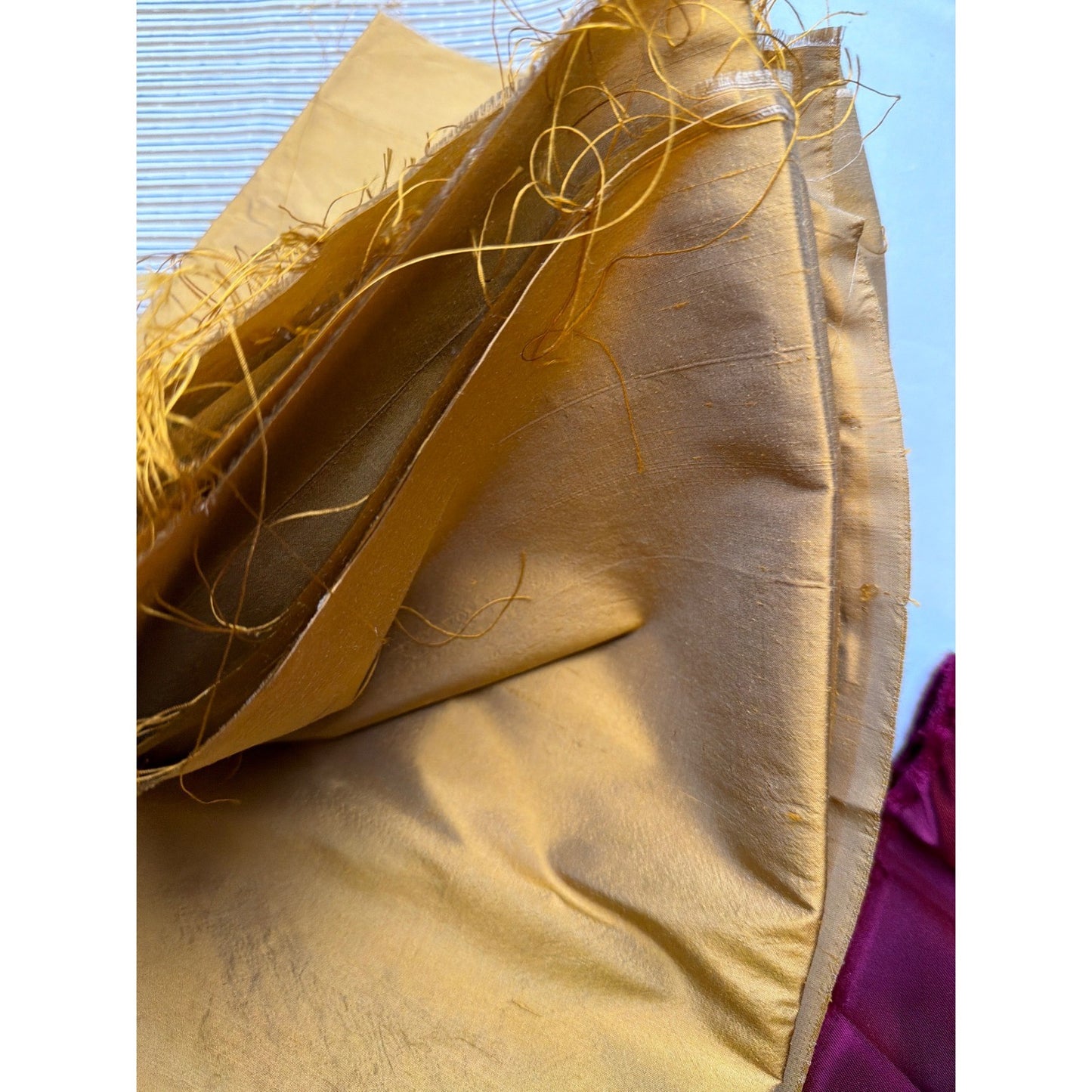 Vintage Specialty Fabric Lot – 7 Unique Shiny Textured Wovens – 1.2kg – 1980s