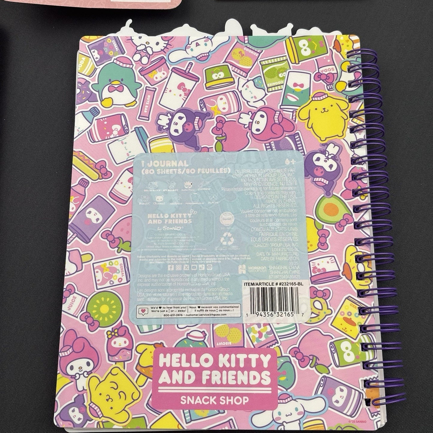 Hello Kitty & Friends Stationery Set Journal Notepad Pen sticky Notes Erasers
