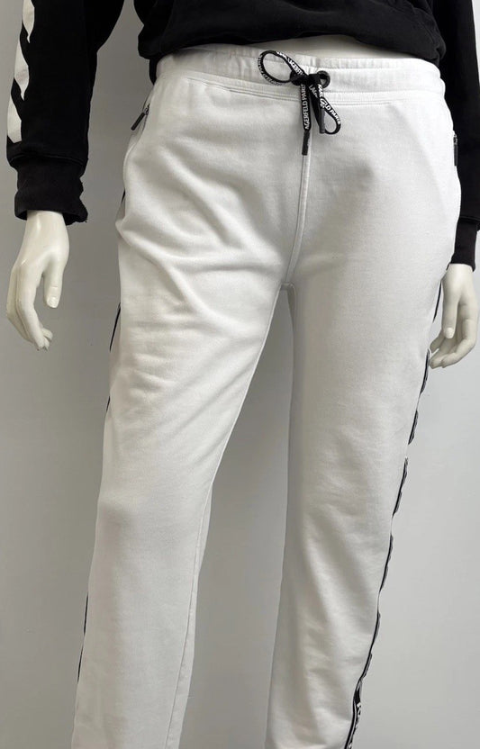 Karl Lagerfeld Block Letter Logo Jogger Sweatpants Sz XL Athleisurecore Glamcore
