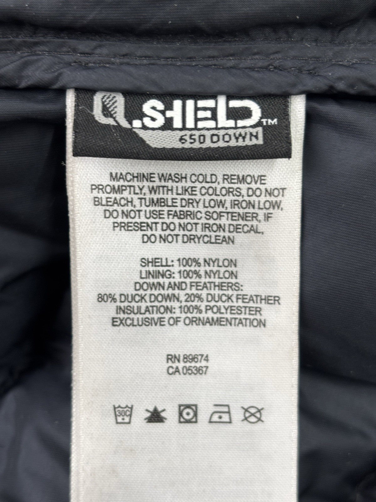 Womens Black  Down Puffer Vest Mountain Hard Gear Size Small Duck Down Feathers