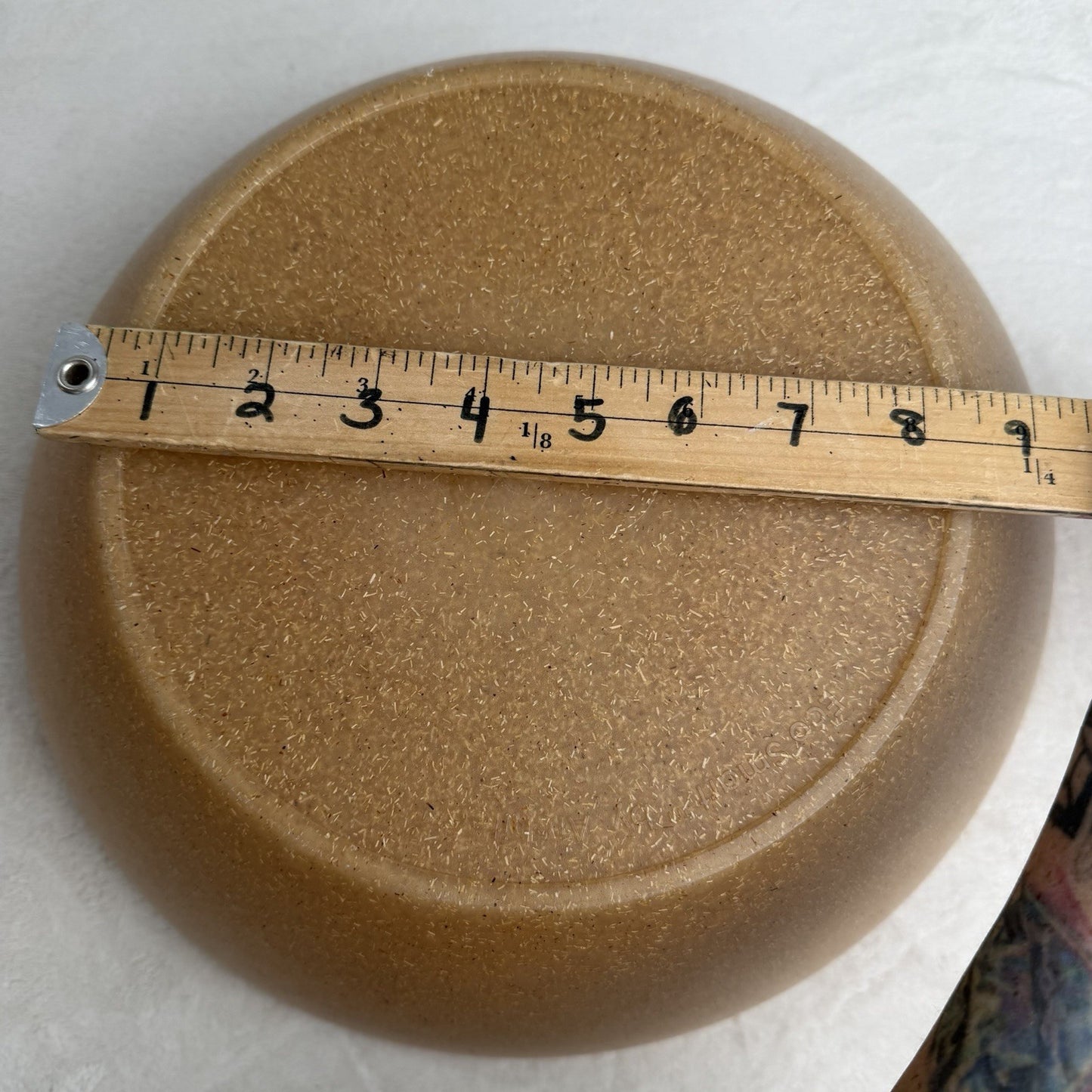 Eco Smart by Architec Confetti Poly-Flax Unique Serving Bowl Tan Made in USA