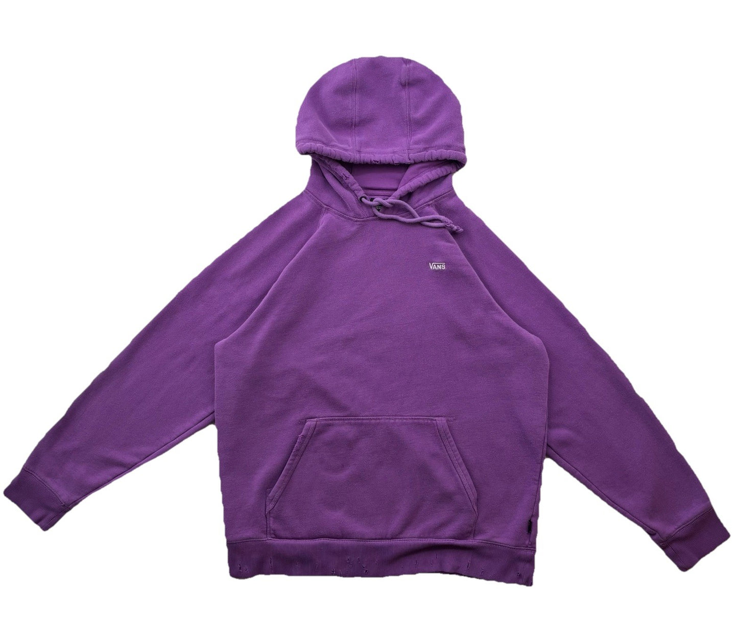 Vans Hoodie Unisex purple Sz Xlarge kangaroo pocket distressed grungecore skater