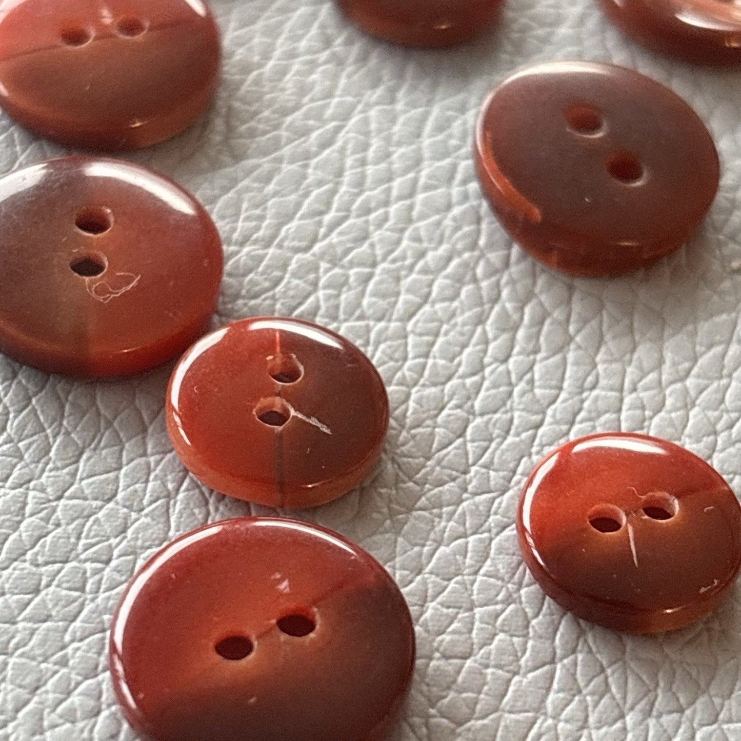 Vintage + New Red Burgundy Button Lot. Mix Two Hole Four Hole Button Crafts Sew