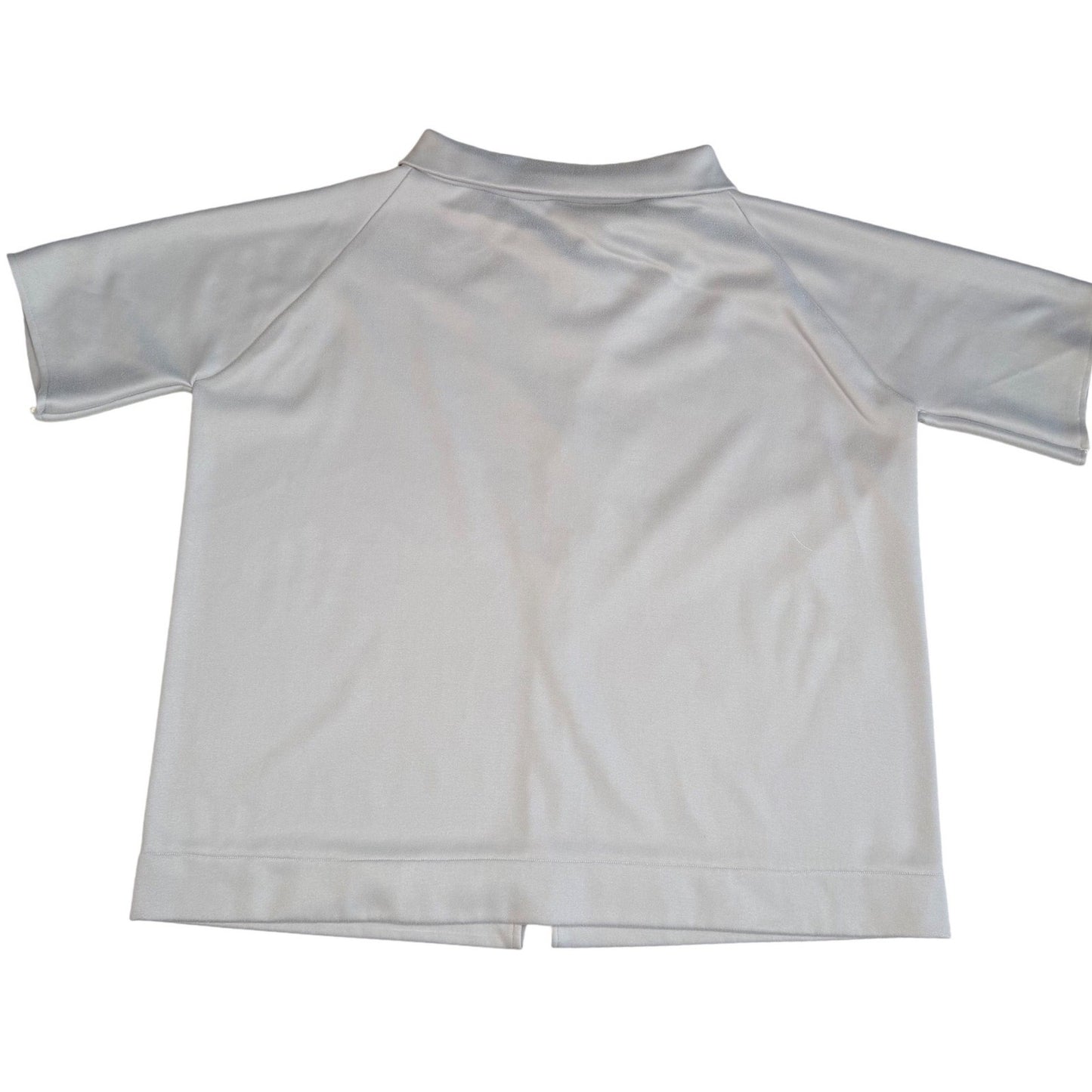 Simpłe Clothing ZipUp Shacket Shirt Grey Yellow Contrast Blokecore Retro XL