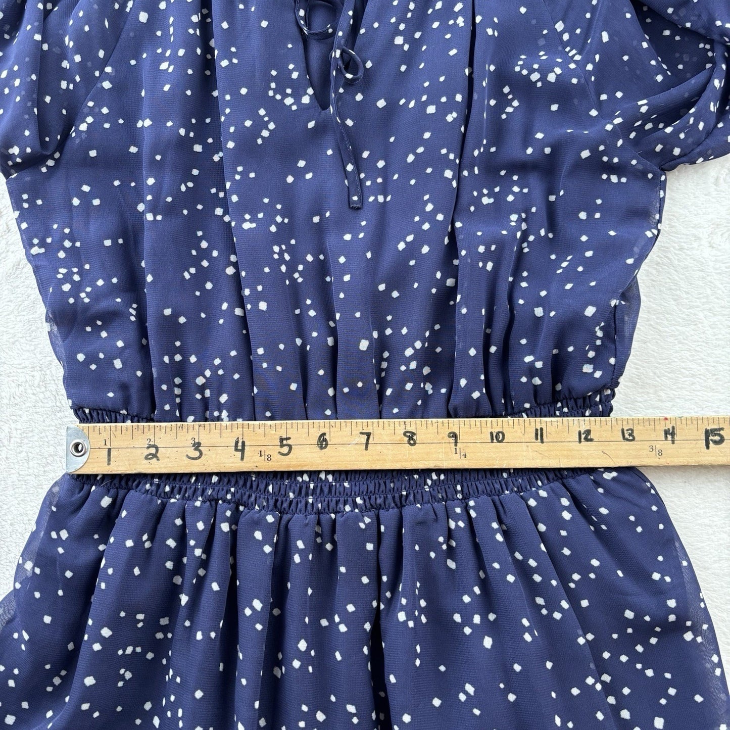 Collective Concepts Navy Ruffle Tiered Dress Modern Boheme Romanticcore Medium