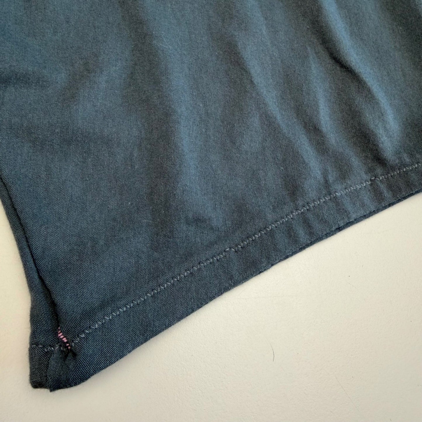 Simple Drop Crotch Harem Shorts Slate Blue Streetwear Minimalist Athleisure M