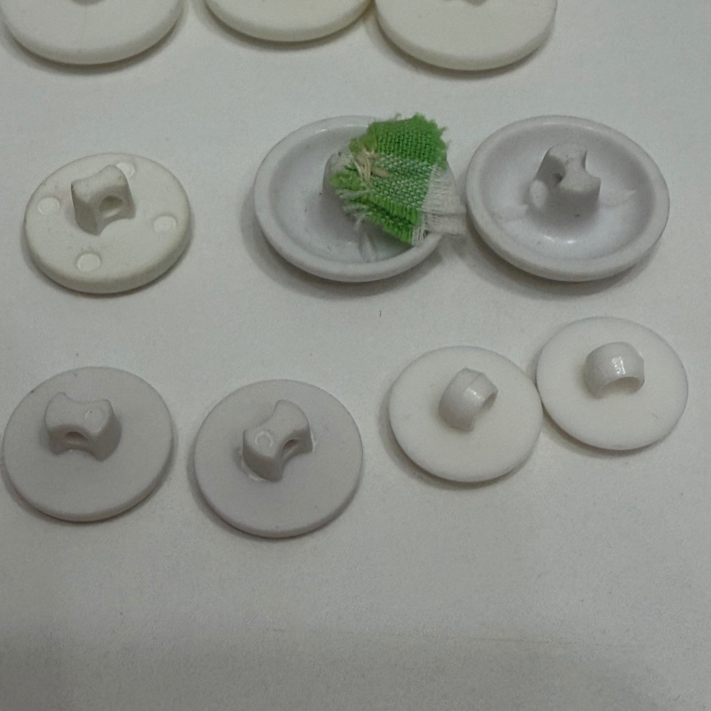 White Shank Button Lot Vintage Mixed Size Craft Sewing Notions Mixed