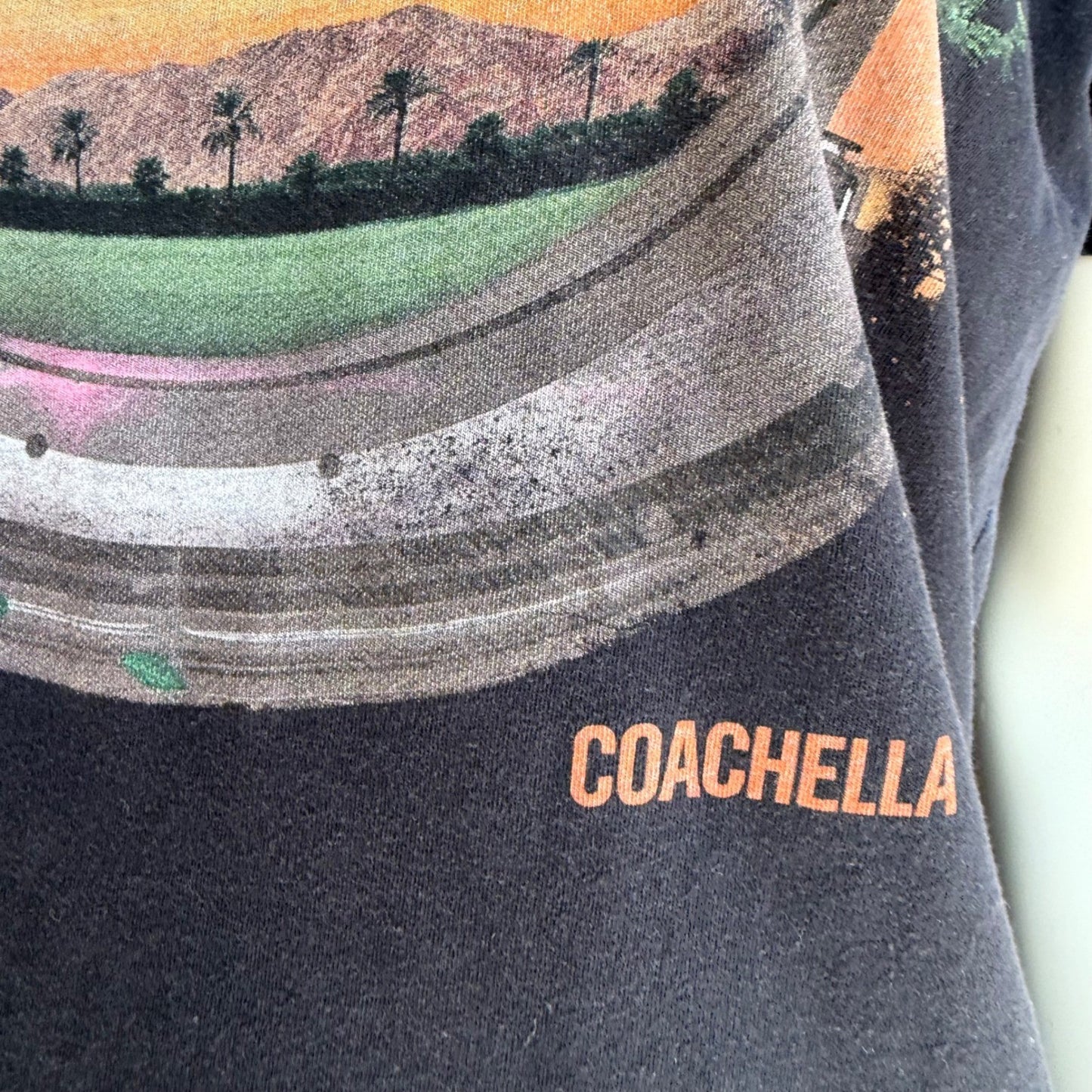 Coachella T-Shirt Astronaut 2015 Lineup Graphic Indie Sleaze Desert Core Small