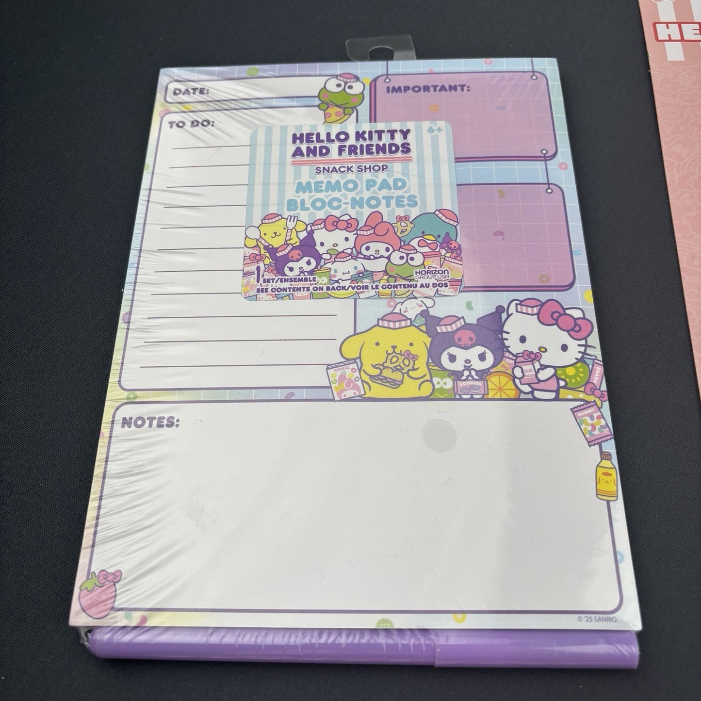 Hello Kitty & Friends Stationery Set Journal Notepad Pen sticky Notes Erasers