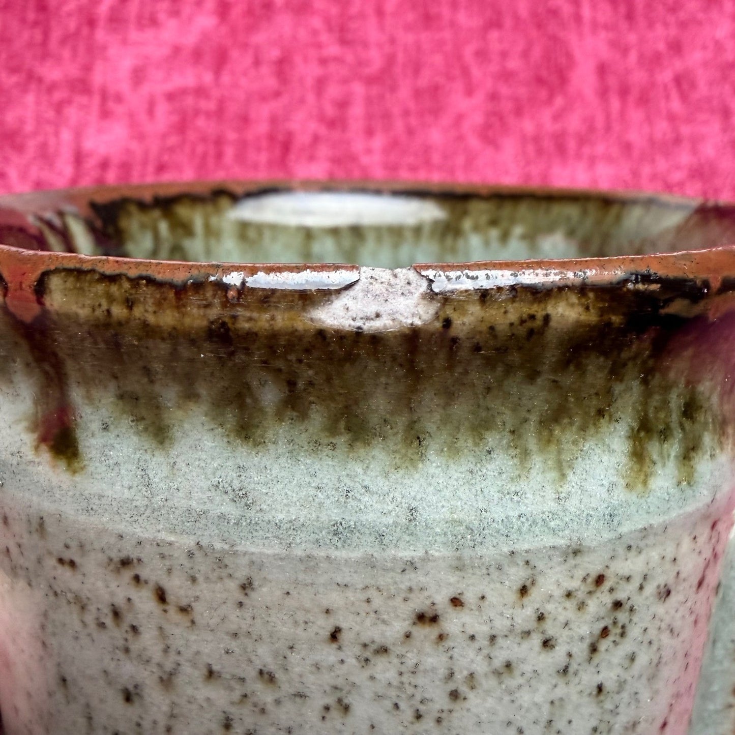 Studio Pottery Networking Service Mug Speckled Ceramic Rustic Office Humor OS