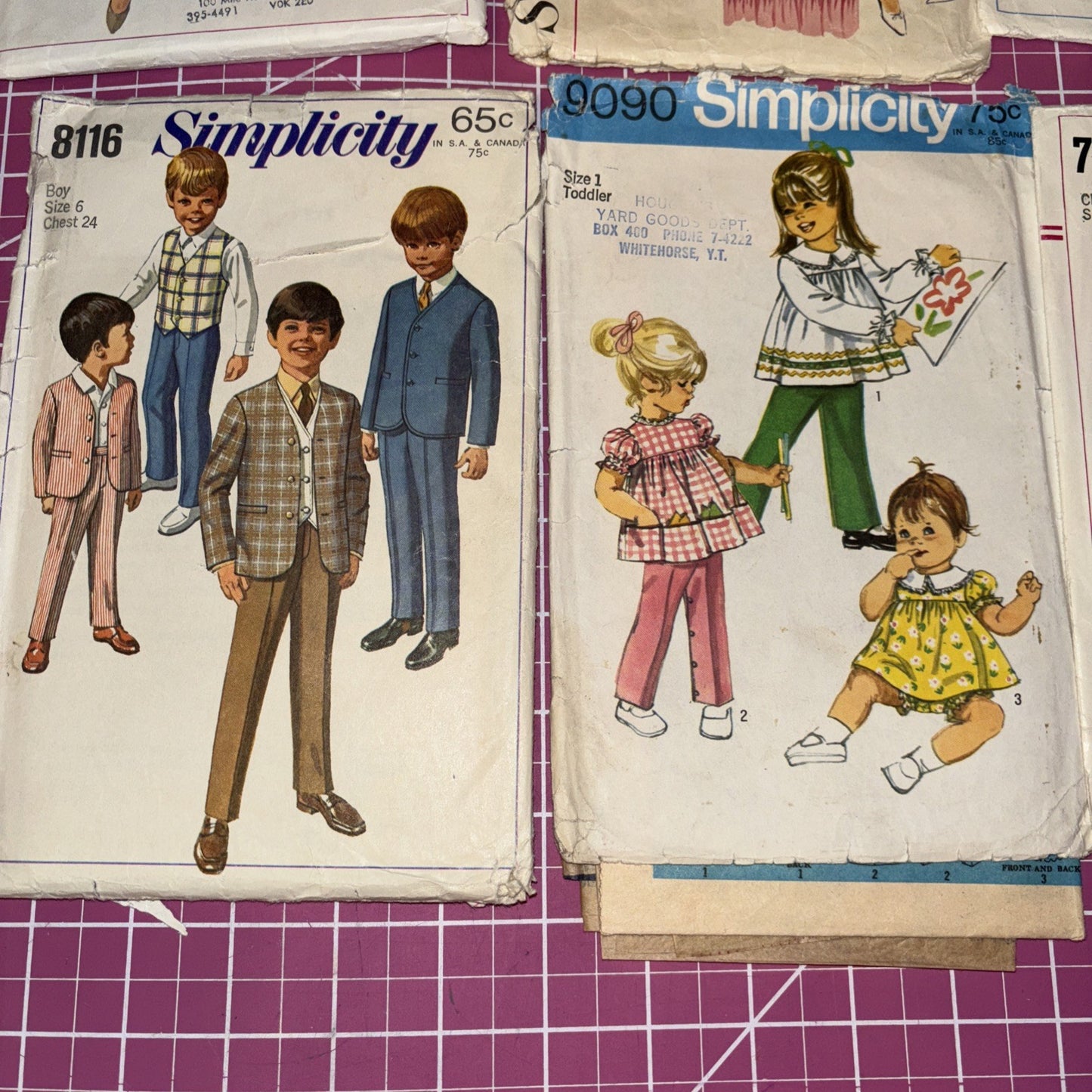13 Vintage Simplicity & McCall’s Sewing Patterns Lot Girls Women 50s 60s 70s