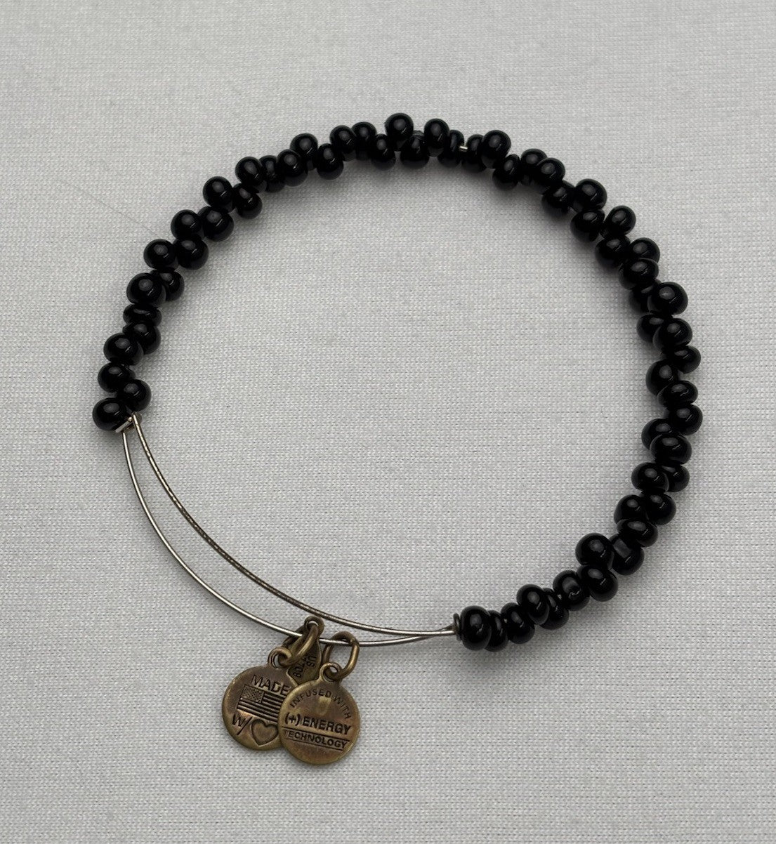Alex And Ani Black Beaded Women’s Bracelet.
