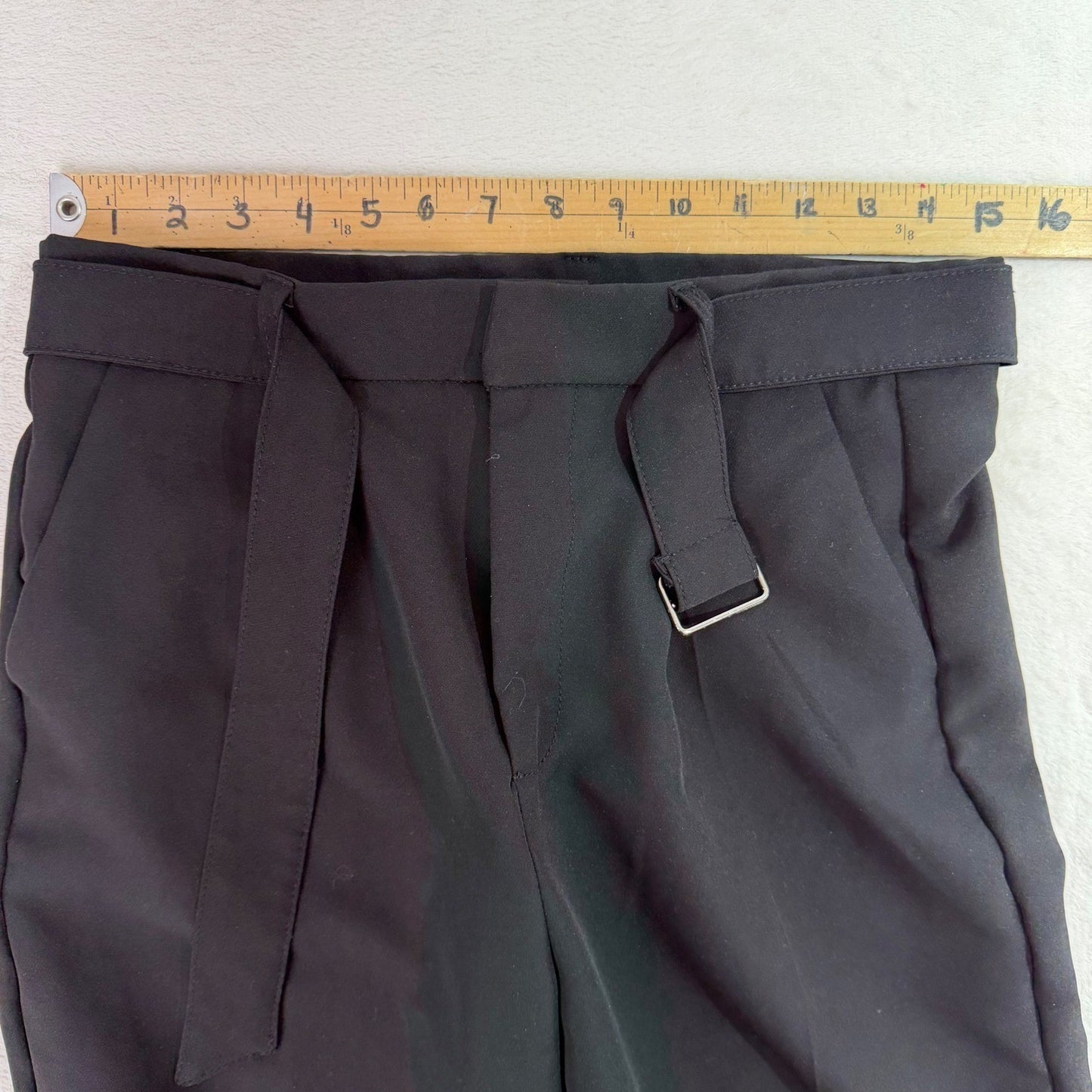 Streetwear Society Black Tailored Wide Leg Pants | Minimalist Office Siren XS