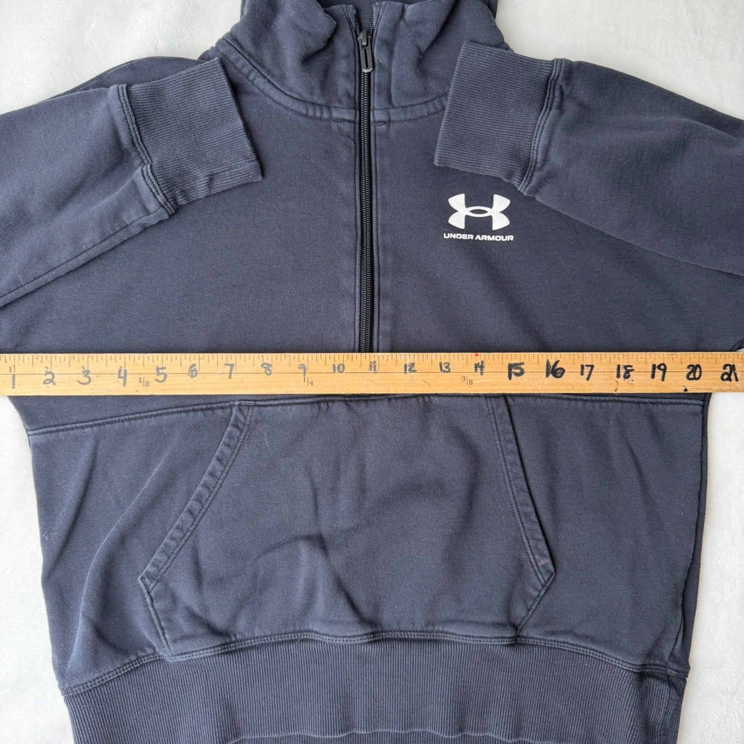 Under Armour Womens Black Quarter Zip Fleece Sweatshirt Pullover Size XSmall
