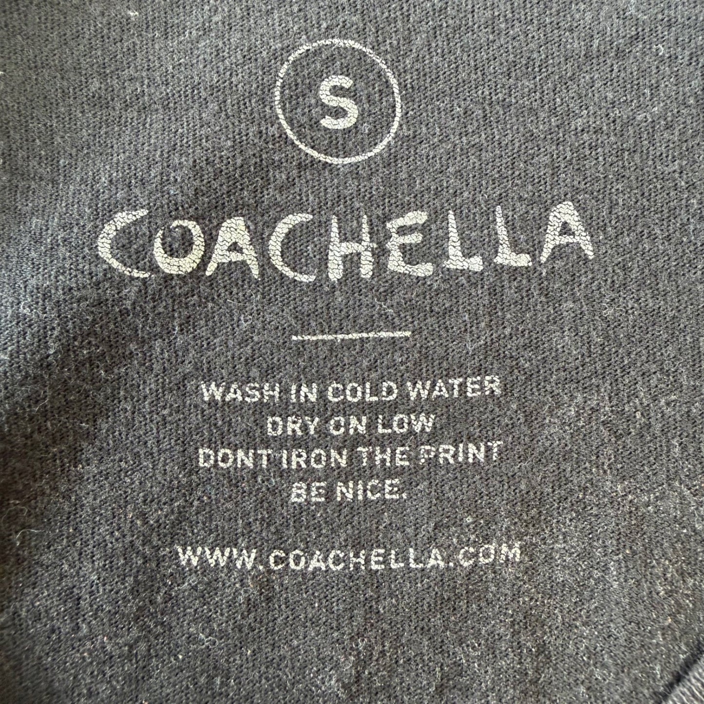 Coachella T-Shirt Astronaut 2015 Lineup Graphic Indie Sleaze Desert Core Small