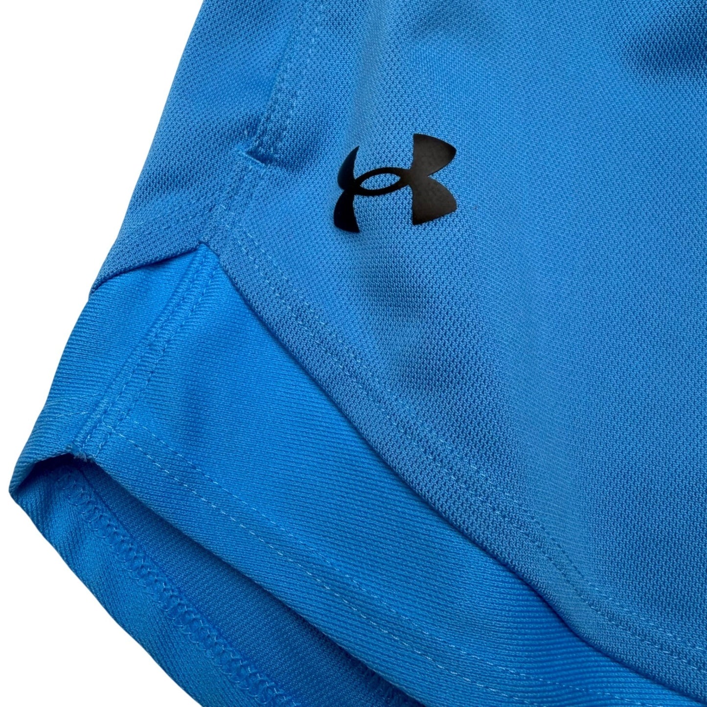 Under Armour Blue Athletic Shorts Girls XS Elastic Waist Logo