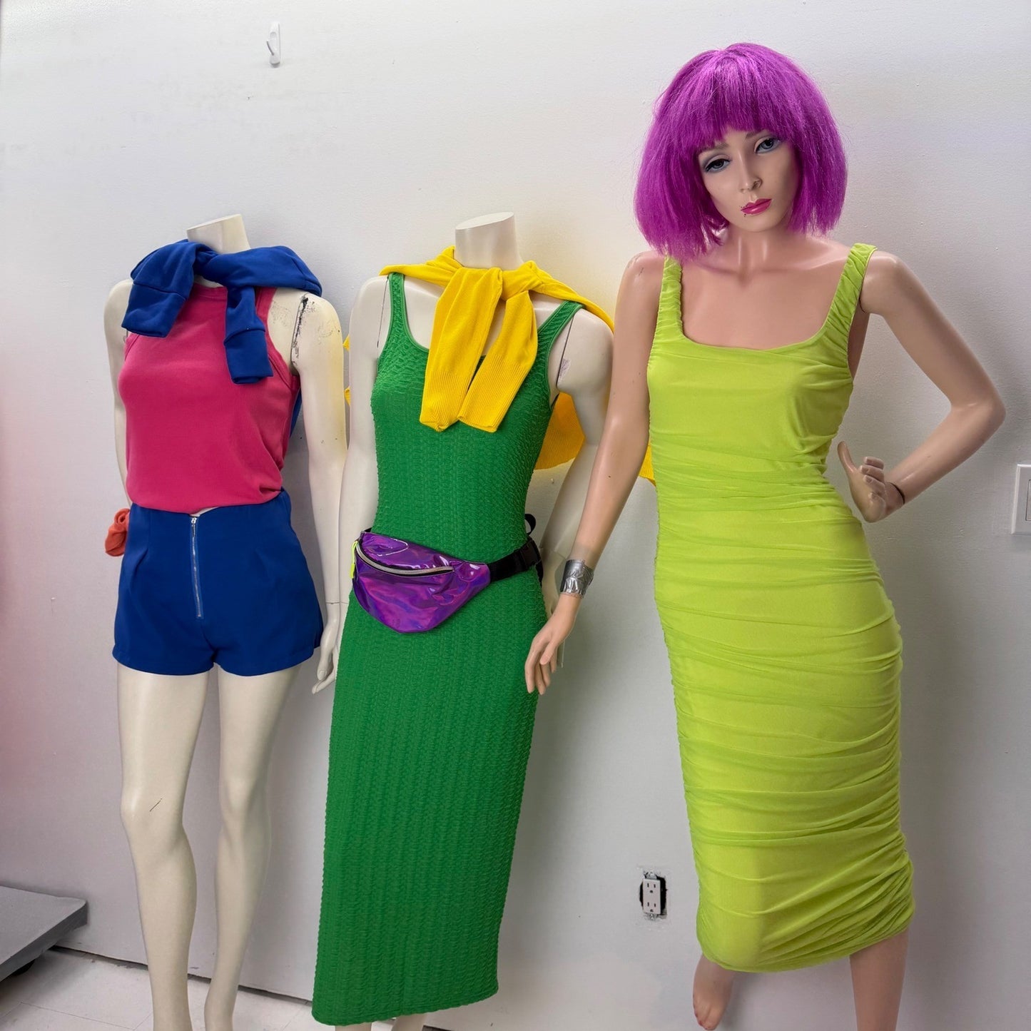 Neon Colorblock Clothing Lot 9pc Lot ~80s 90s Retro Aesthetic Dopamine dressing