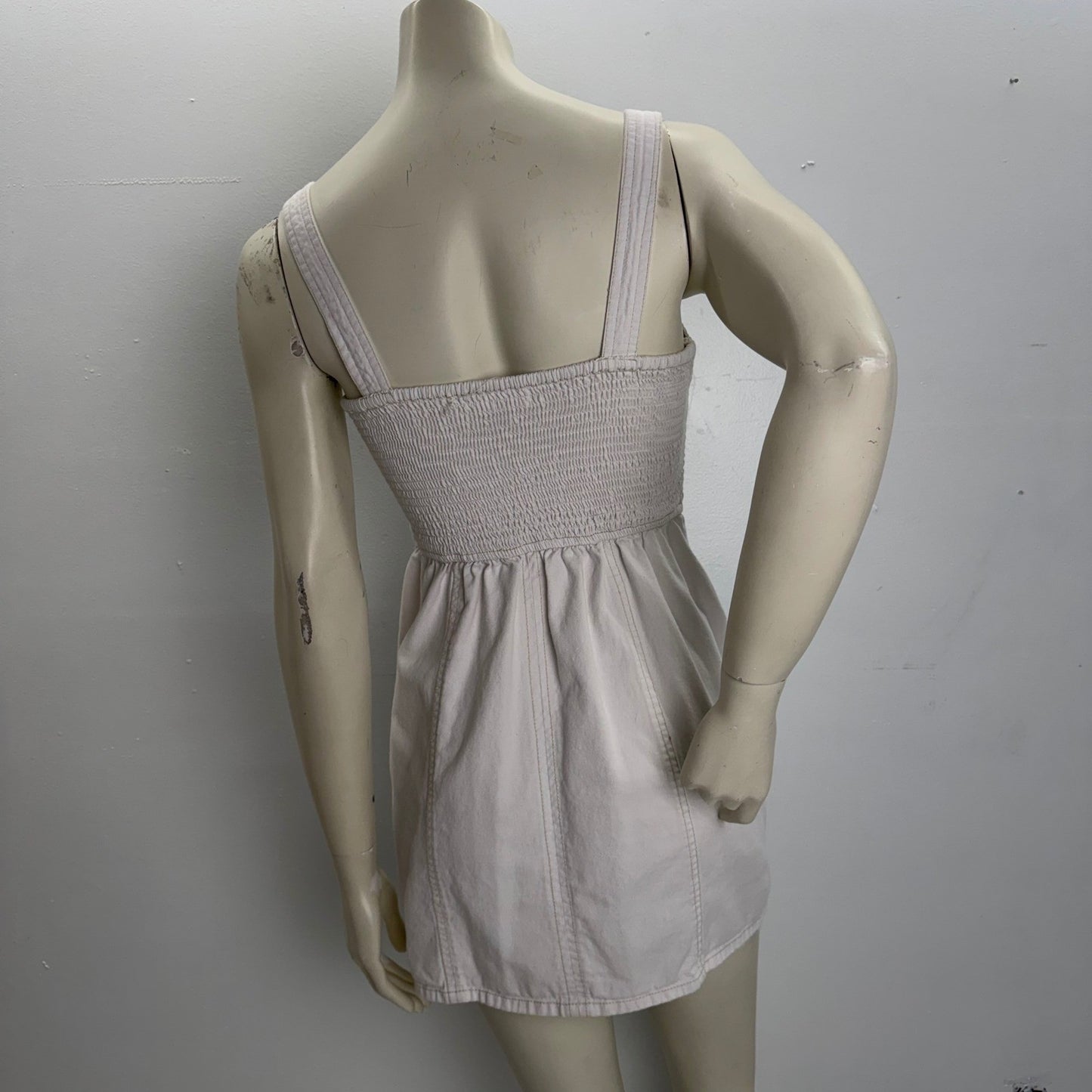 Gap Denim Dress Sweetheart Neck Smocked Back  Size M country girlhoodcore Y2K
