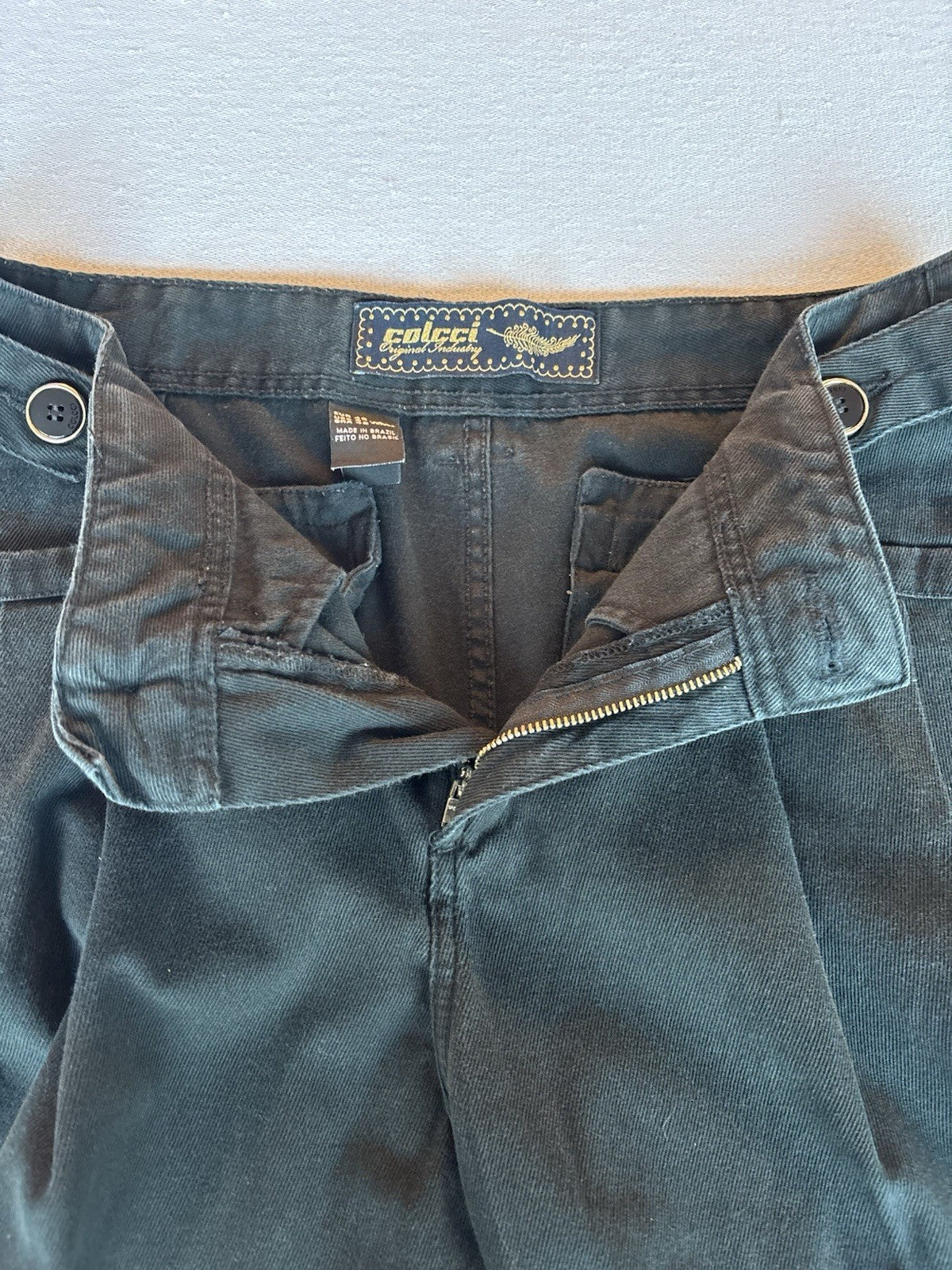 Colcci Black Pleated Tapered Jeans | 8 — detail photo 6