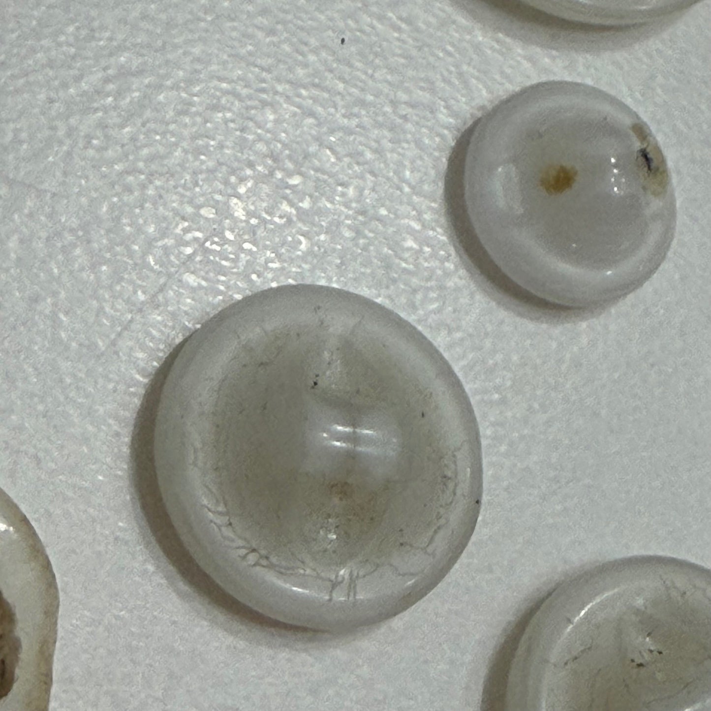 Vintage White Shank Buttons Lot Mixed Sizes Sewing Craft Retro Coat Set