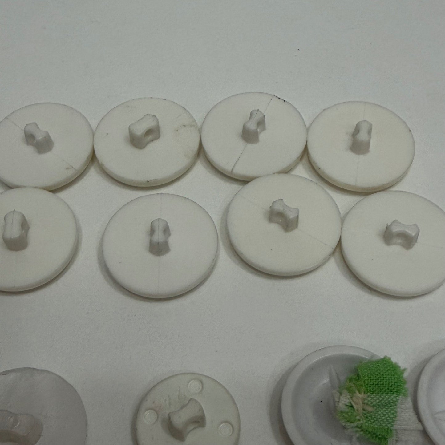 White Shank Button Lot Vintage Mixed Size Craft Sewing Notions Mixed