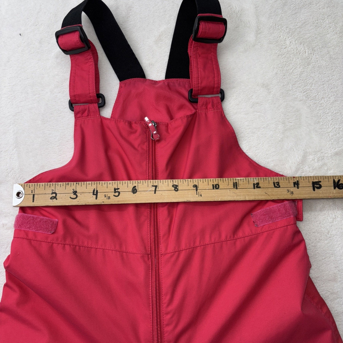 Columbia Girls Pink Size Medium Bin Ski Suit Suspenders Very Worn But No Holes