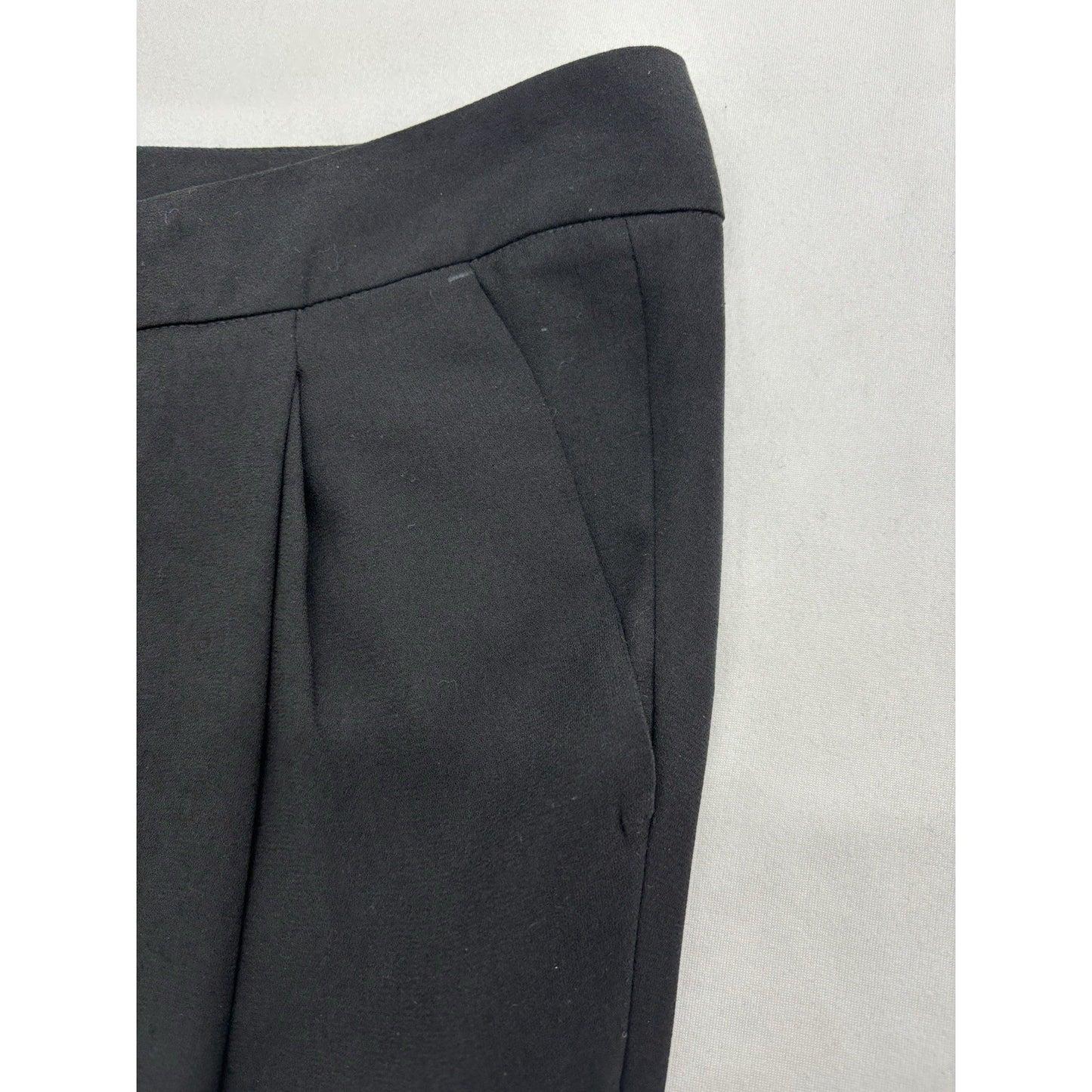 Kenneth Cole Reaction Black Capri Dress Pants Y2K Office Siren Quiet Luxury M