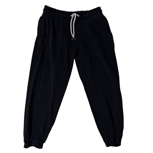 GAP Womens Black Petite Sweatpants Thrashed - Joggers Lounge Pants Drawstring