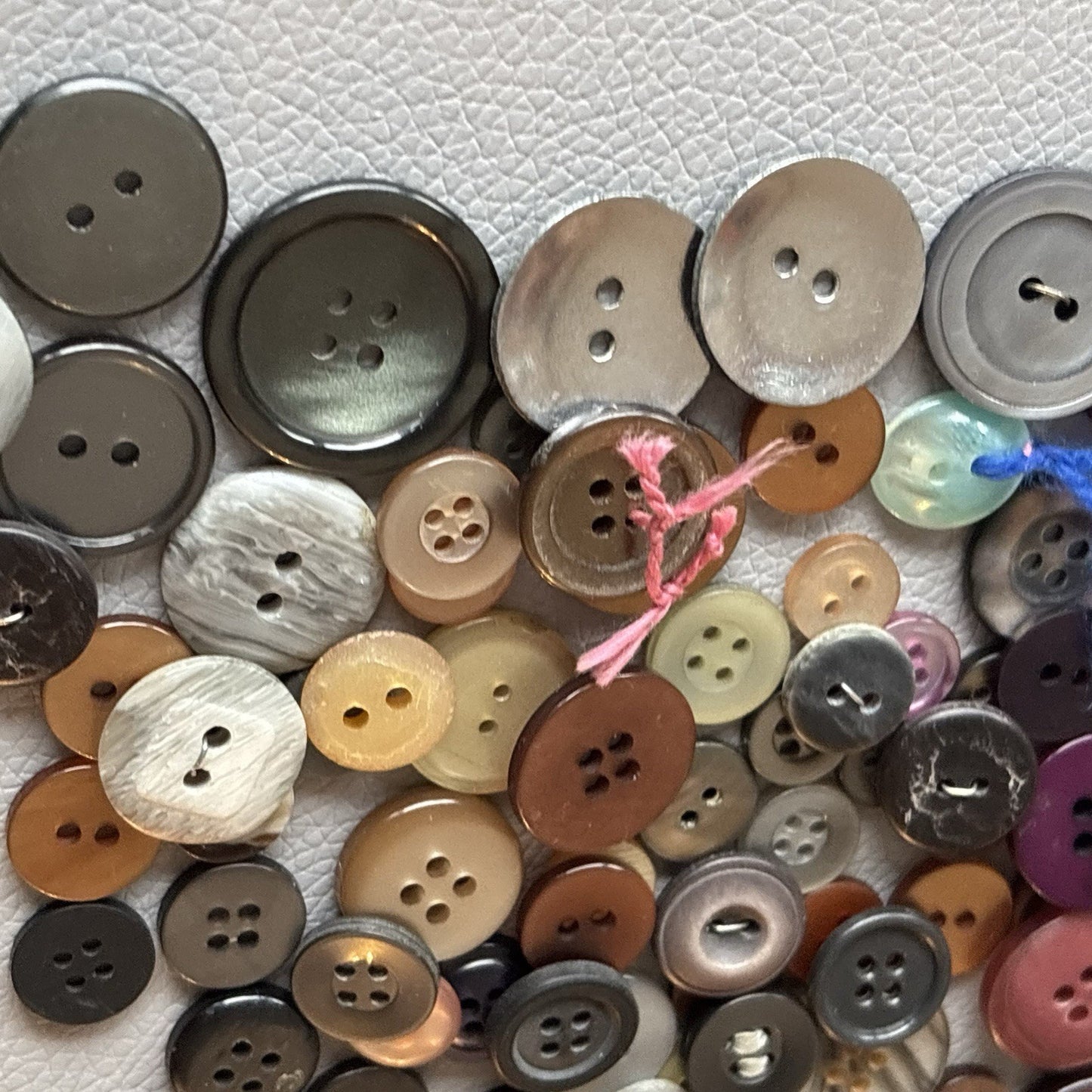 Big Button Lot Of Four Hole And Two Hole Round Shapes. Crafts Sewing Mending